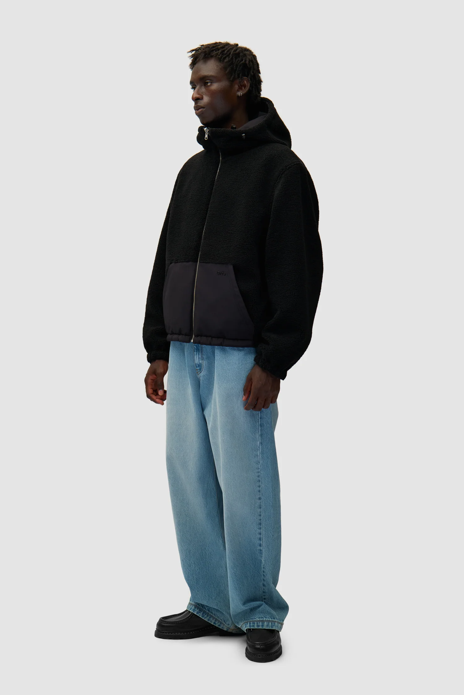 Veste technique en nylon - Noir - Image 4