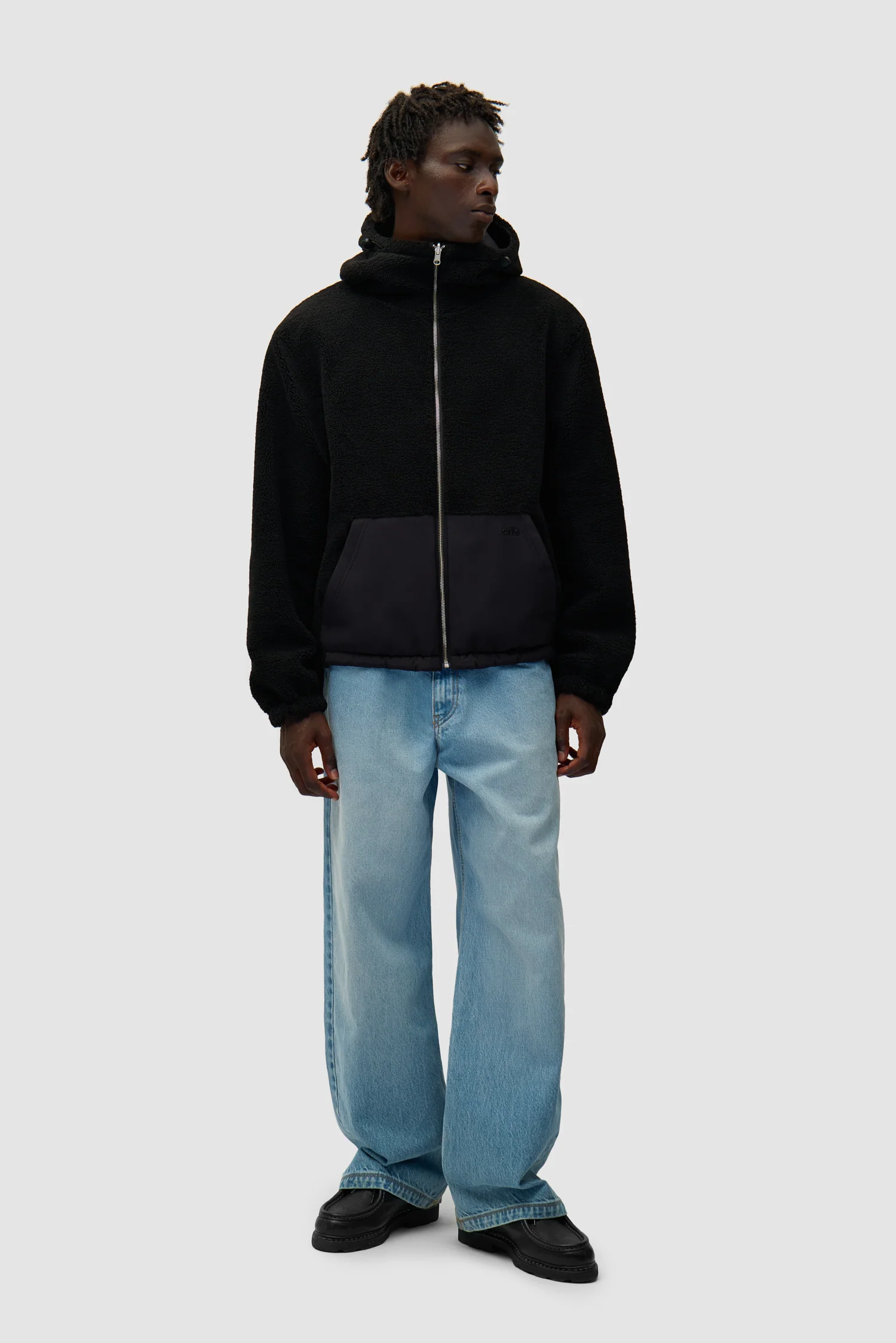 Veste technique en nylon - Noir - Image 5