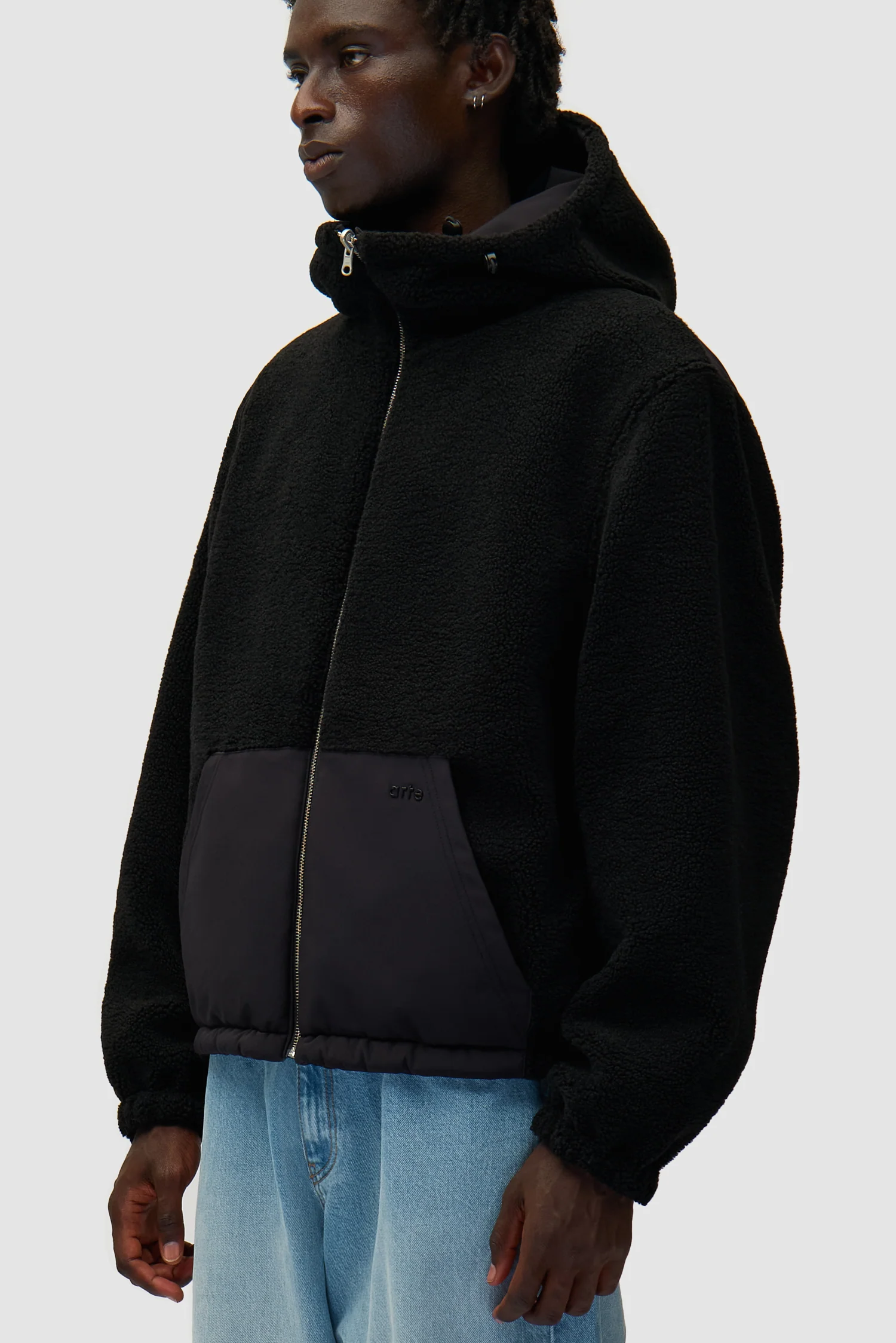 Veste technique en nylon - Noir - Image 7