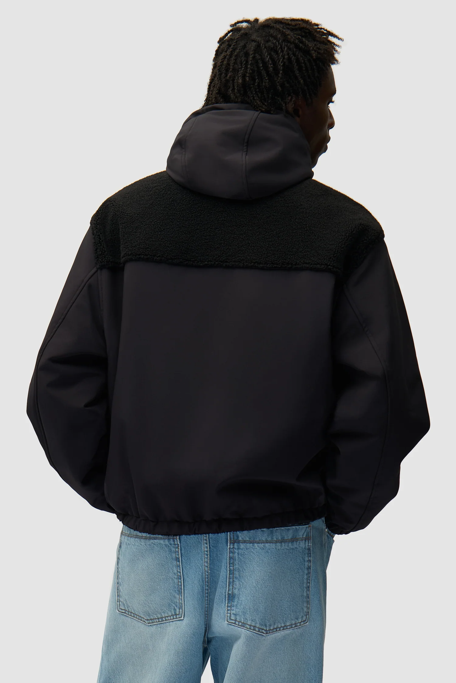 Veste technique en nylon - Noir - Image 9