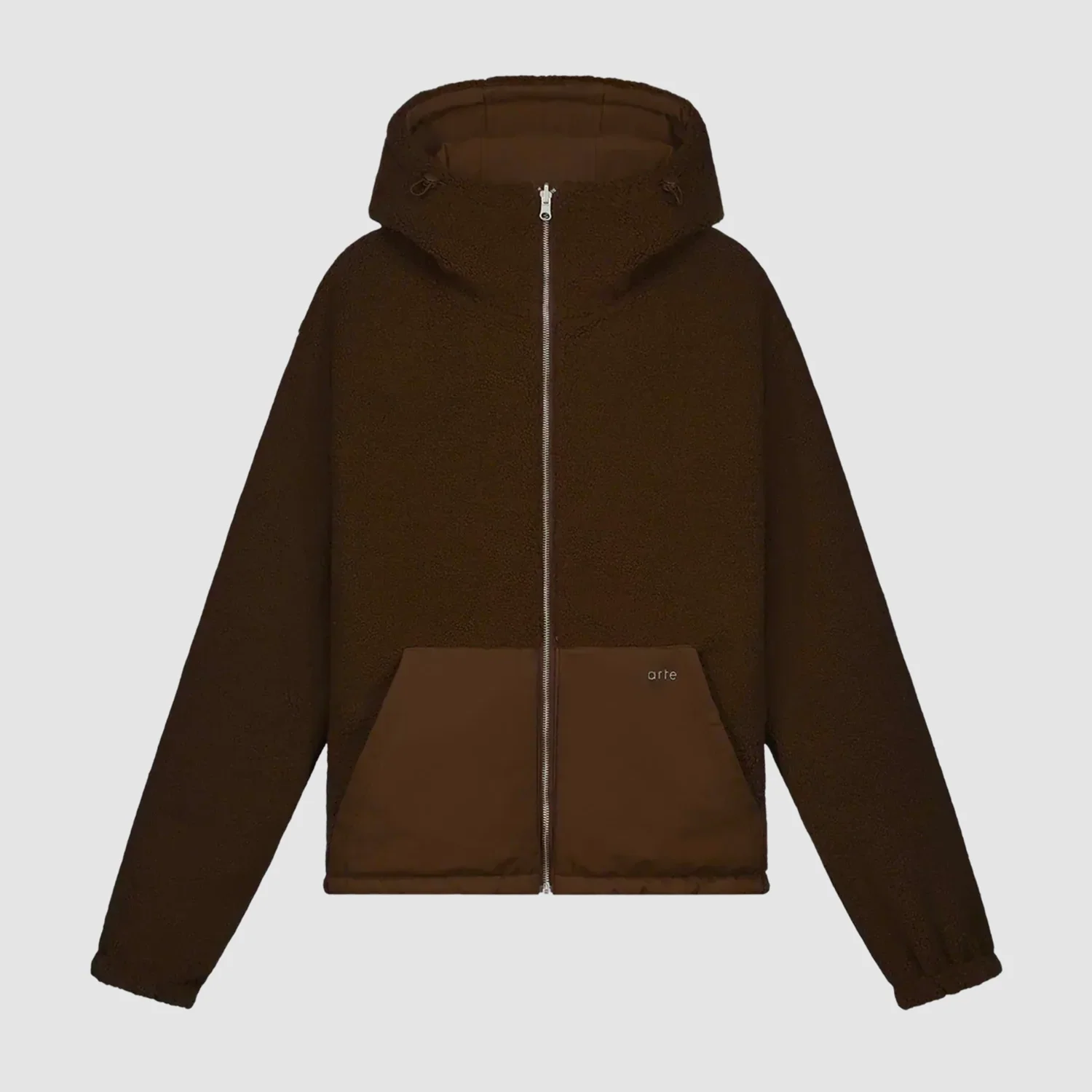 Veste technique en nylon - Marron