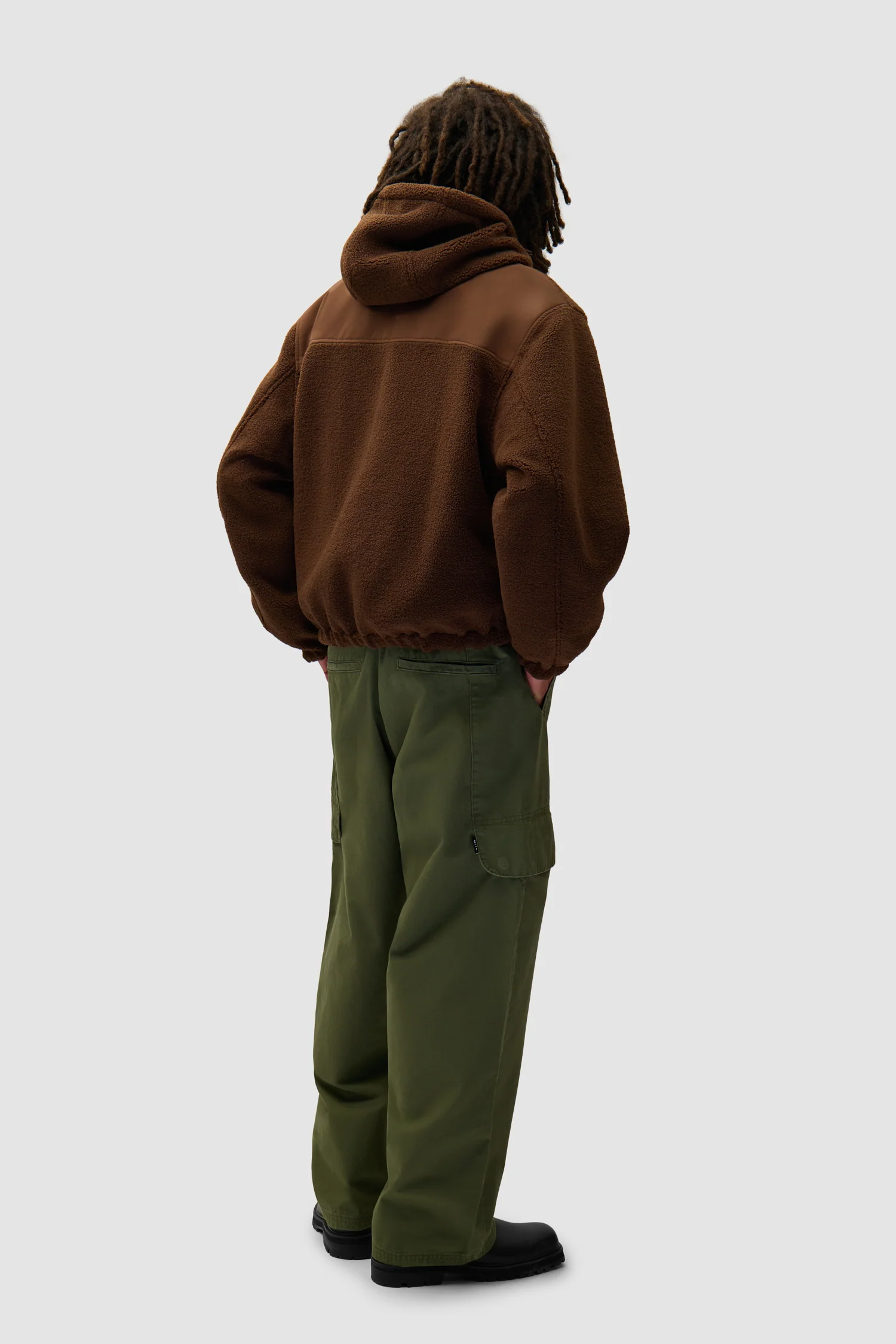 Veste technique en nylon - Marron - Image 6