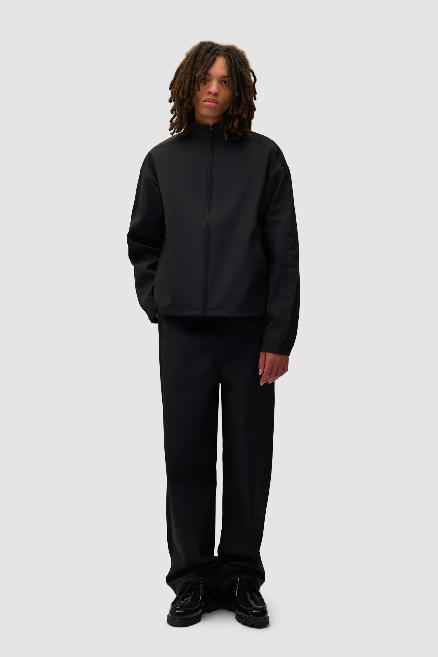 Pantalon de survêtement en nylon - Noir - Image 5