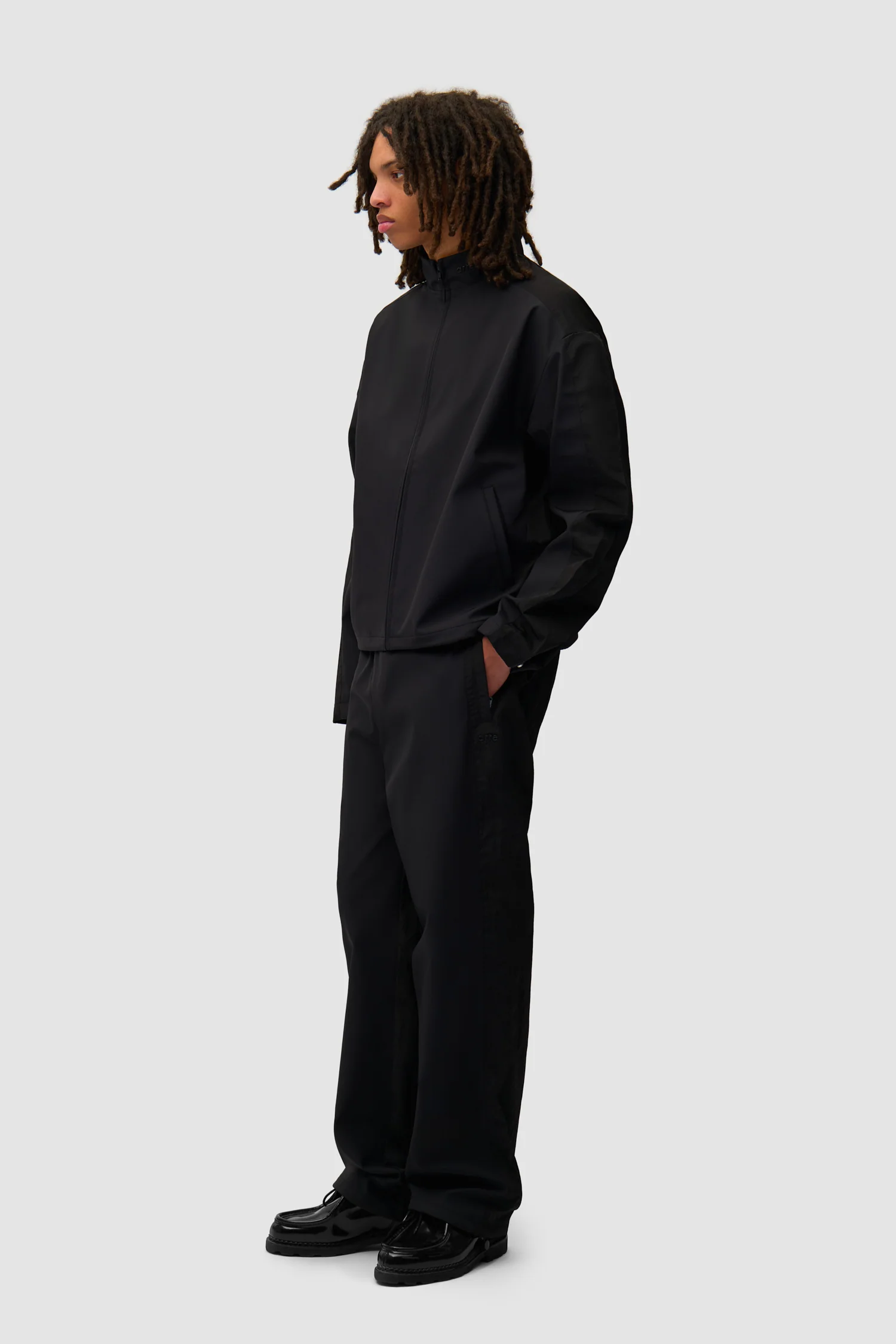 Pantalon de survêtement en nylon - Noir - Image 6