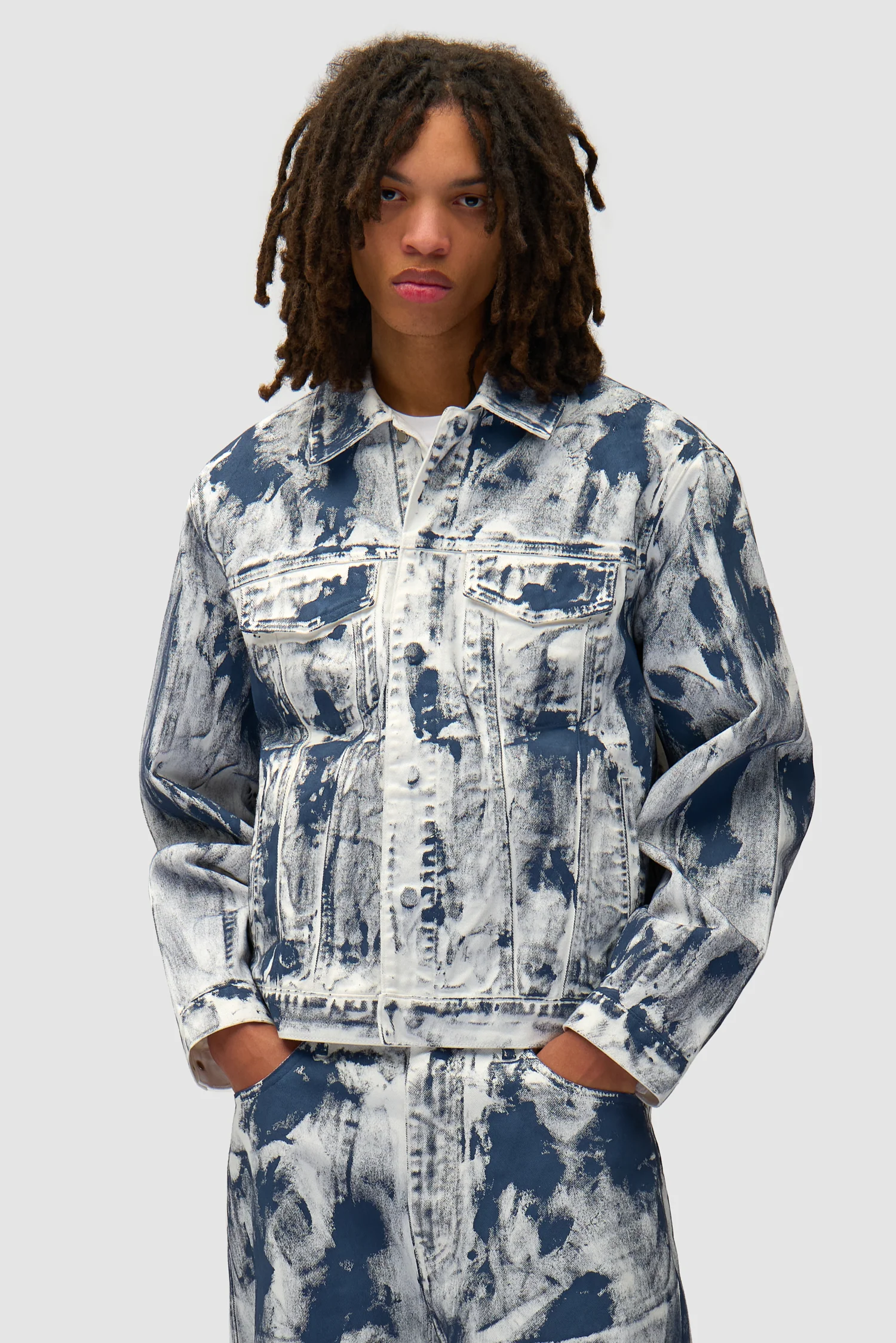 Veste peinture - Blanc - Image 2