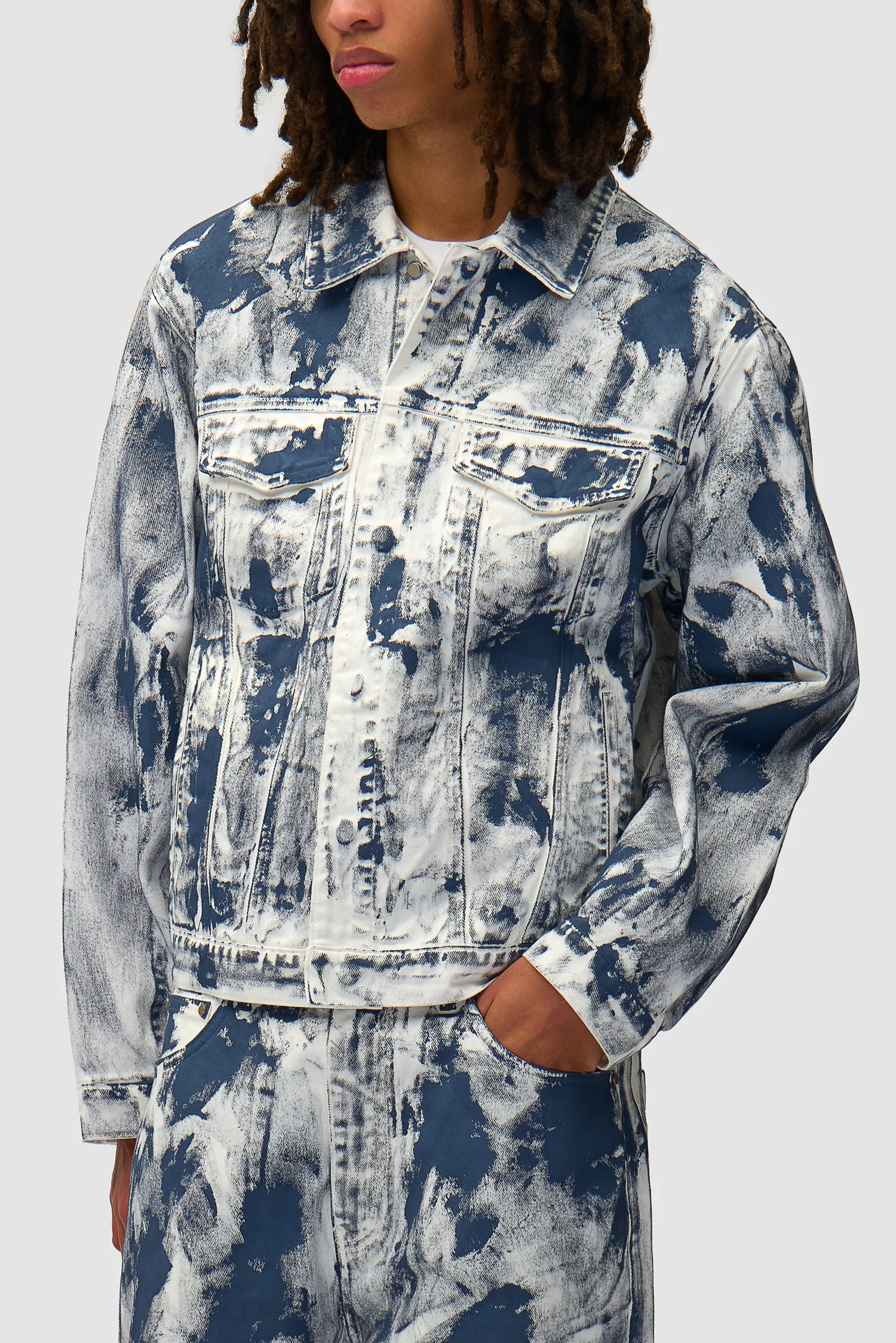 Veste peinture - Blanc - Image 7