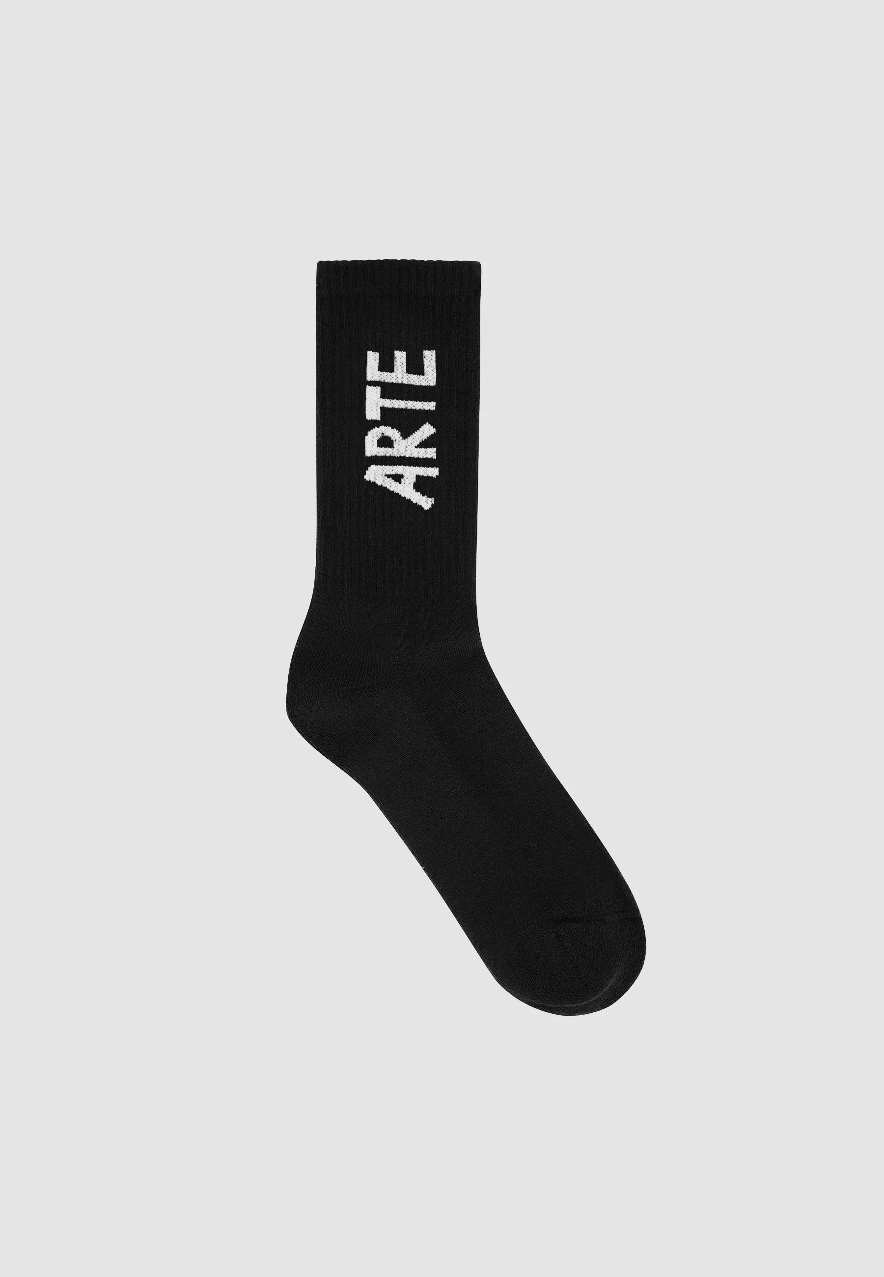 Chaussette verticale avec logo Paly - Noir - Image 2