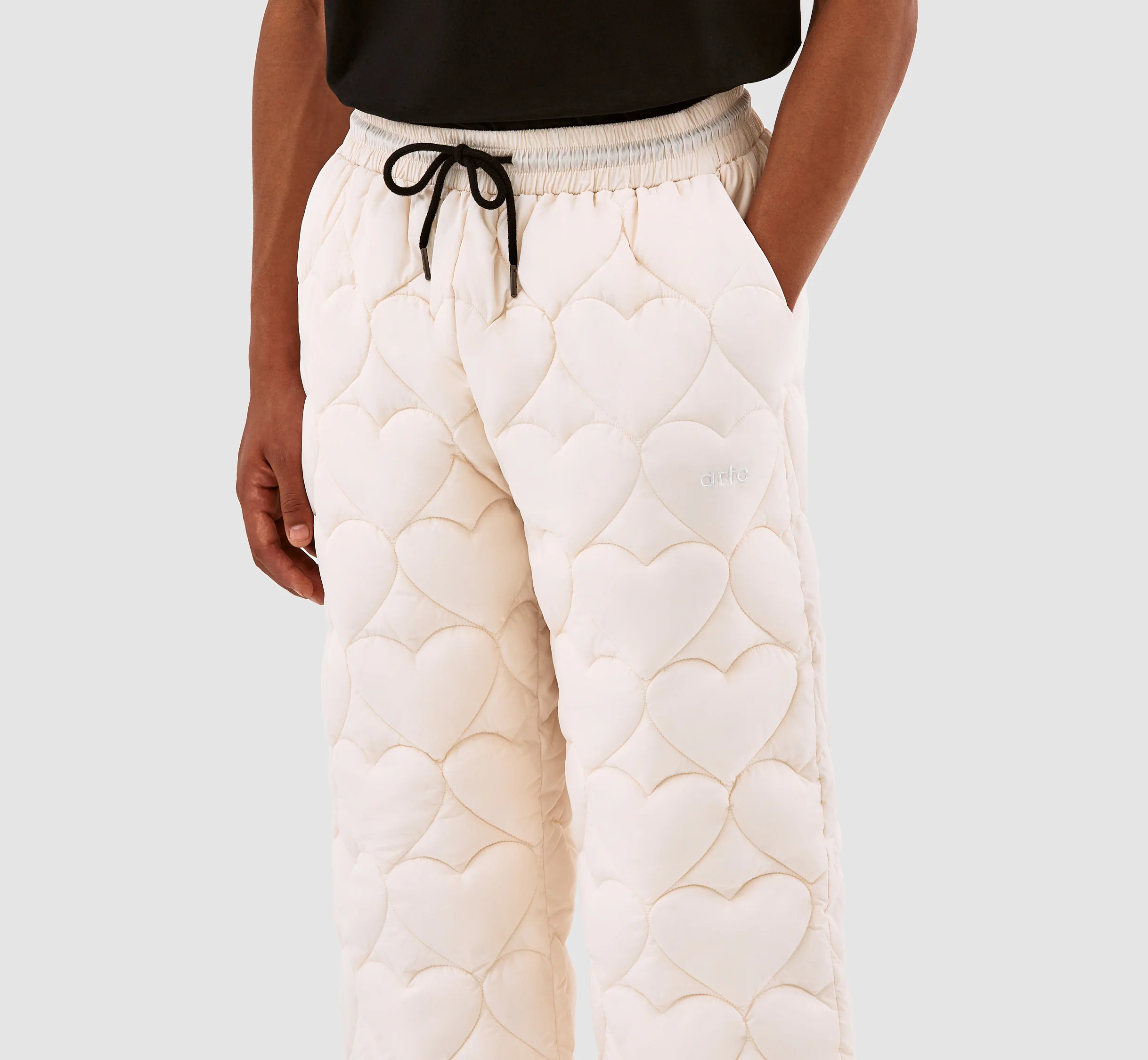 Pantalon en molleton Paolo Heart - Crème - Image 4