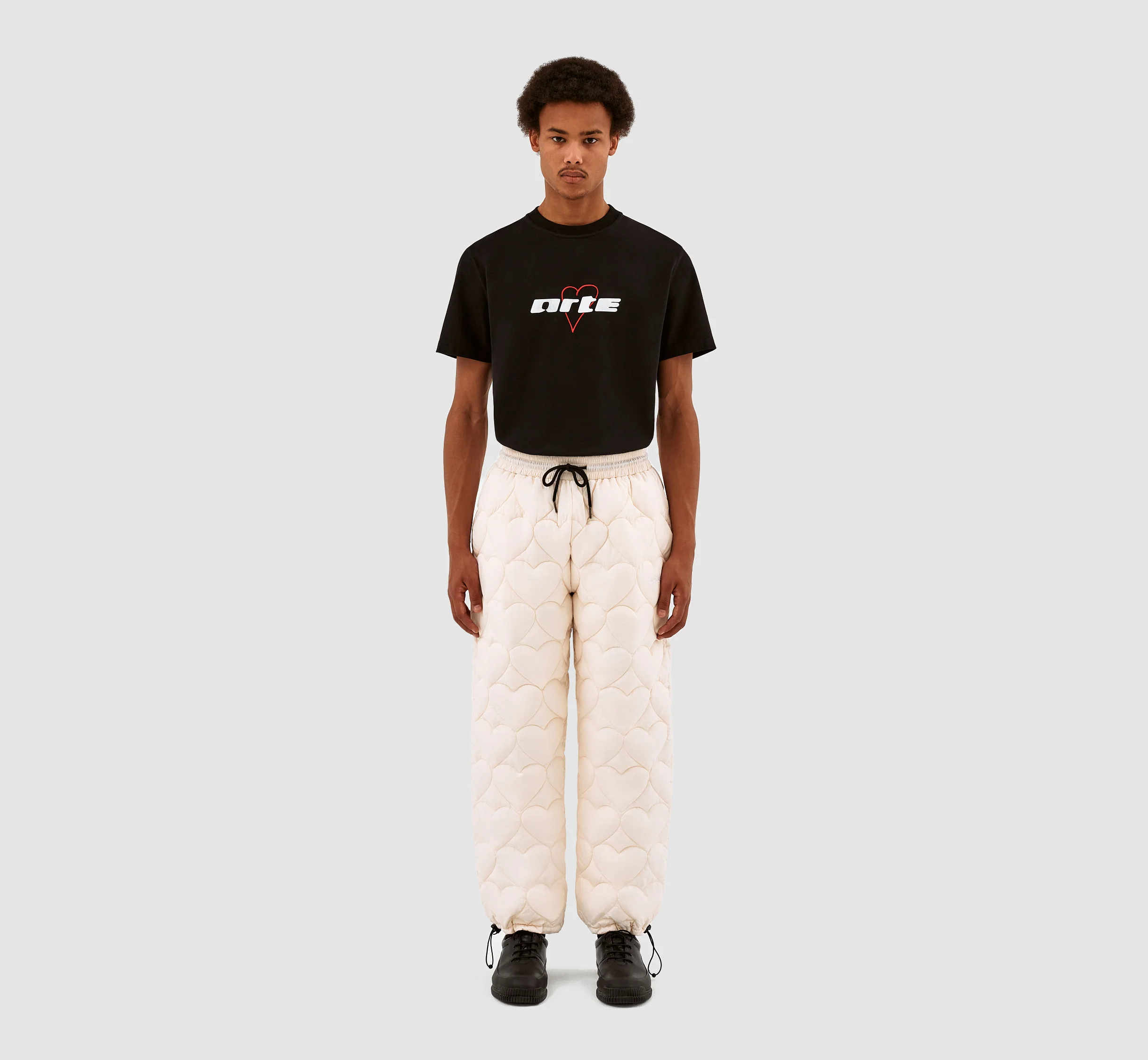 Pantalon en molleton Paolo Heart - Crème - Image 5
