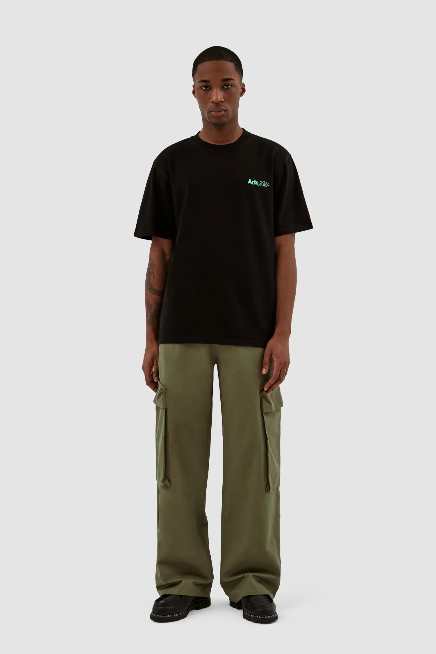 Pantalon à poches Park - Vert foncé - Image 4