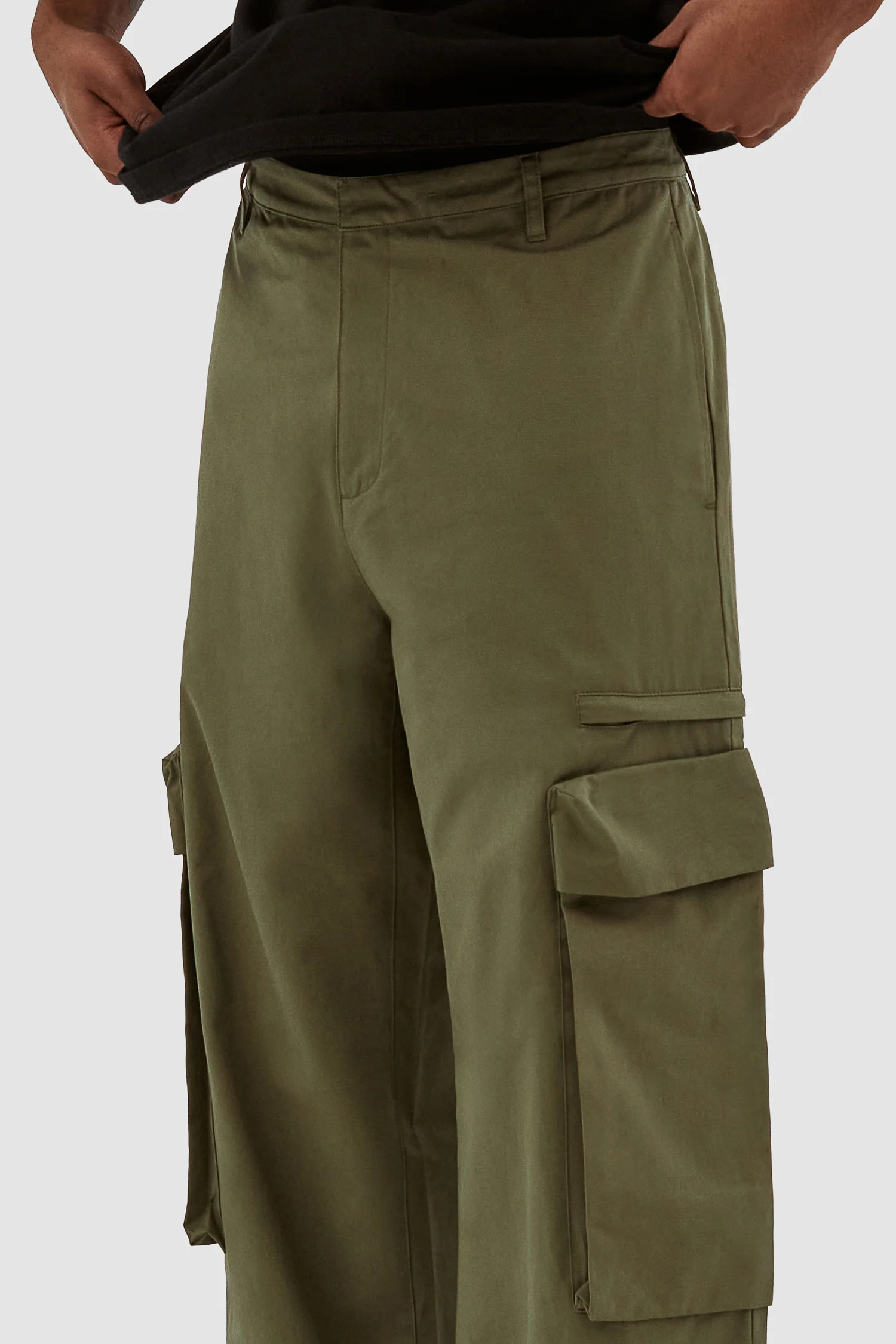 Pantalon à poches Park - Vert foncé - Image 7