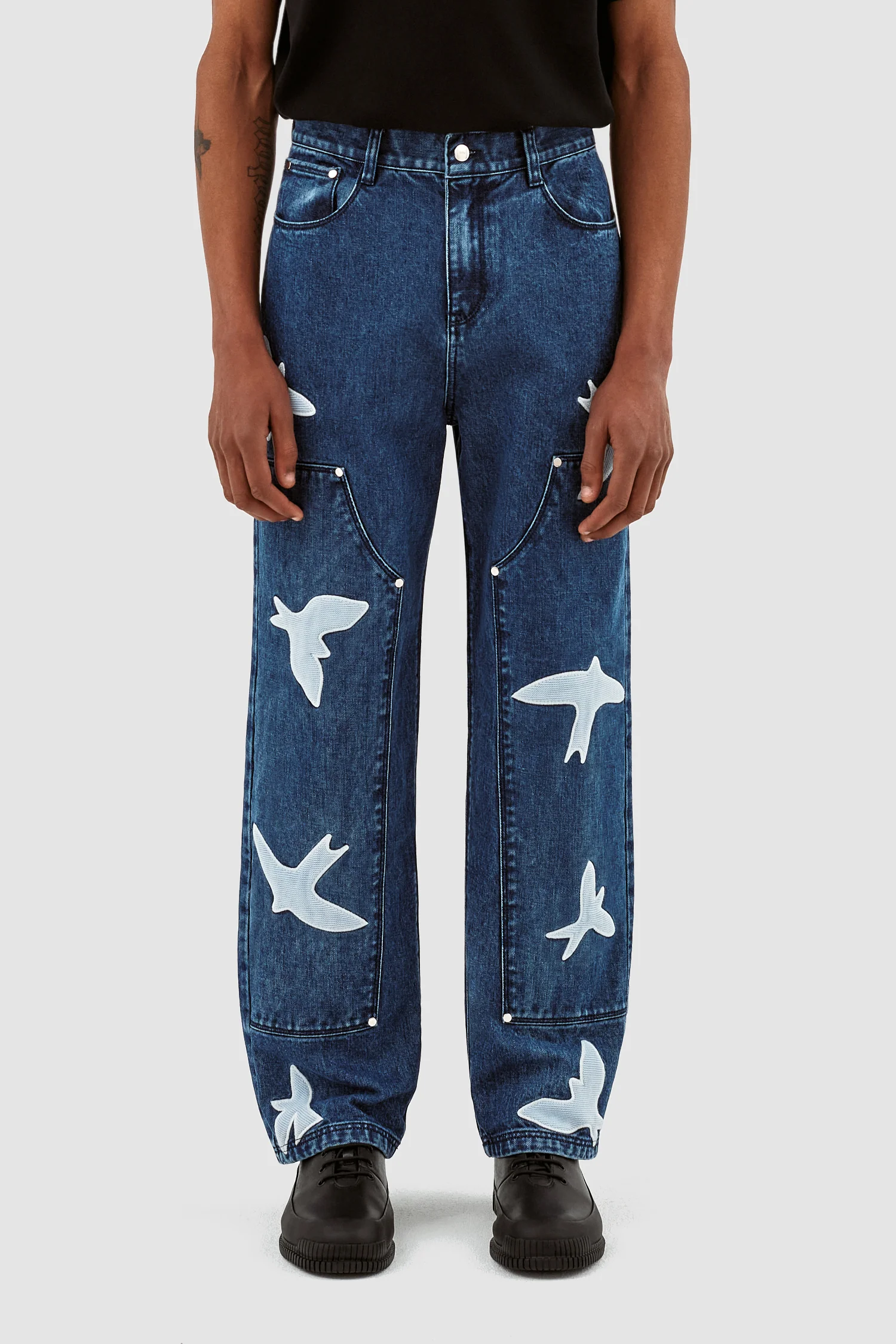 Pantalon Parker Birds - Bleu lavé - Image 2