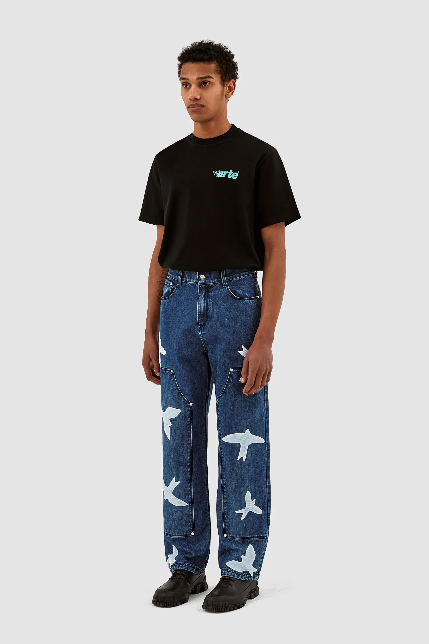 Pantalon Parker Birds - Bleu lavé - Image 6