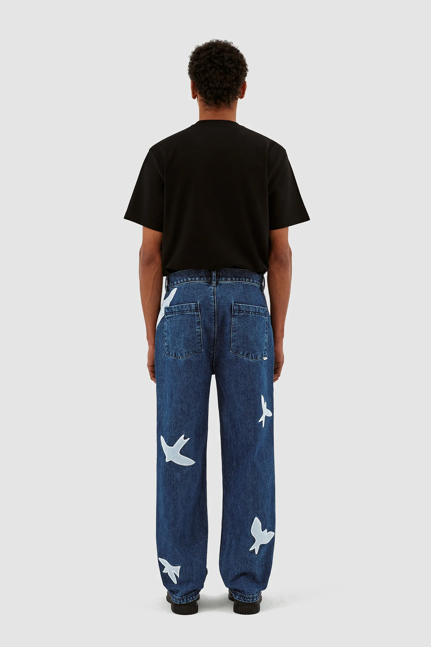Pantalon Parker Birds - Bleu lavé - Image 7