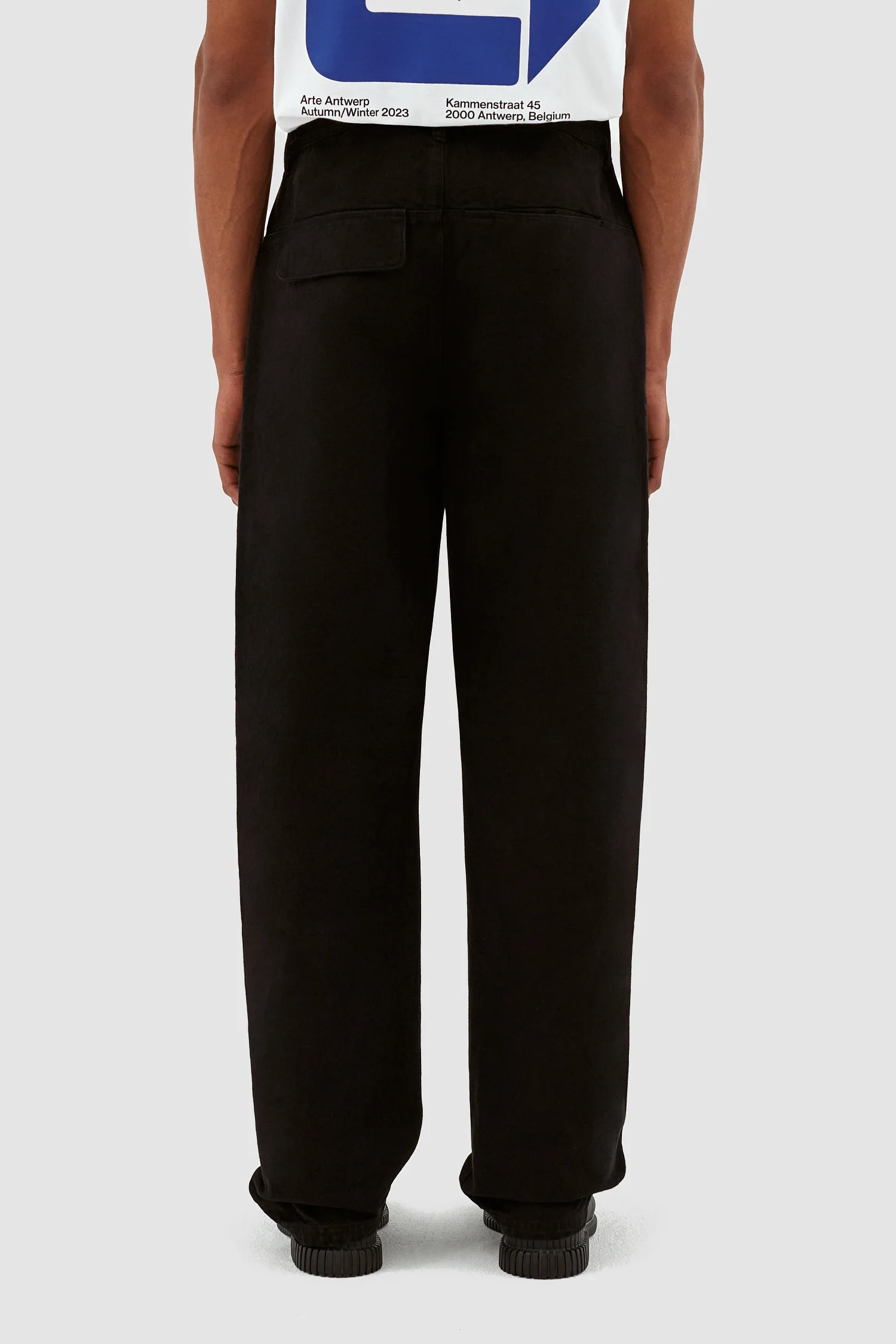 Pantalon Paul en toile - Noir - Image 3