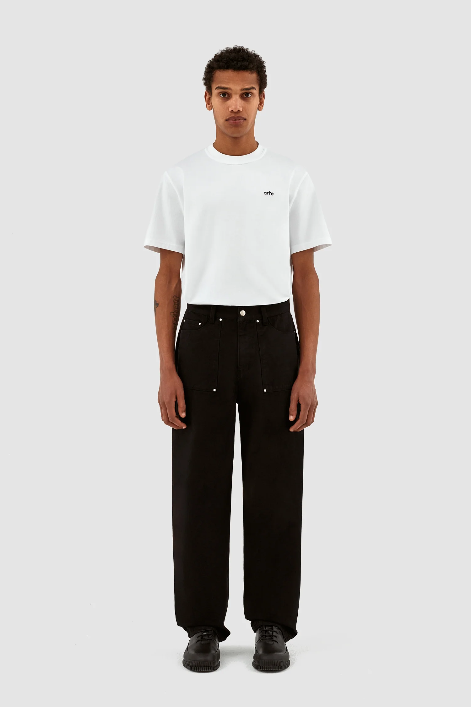 Pantalon Paul en toile - Noir - Image 5