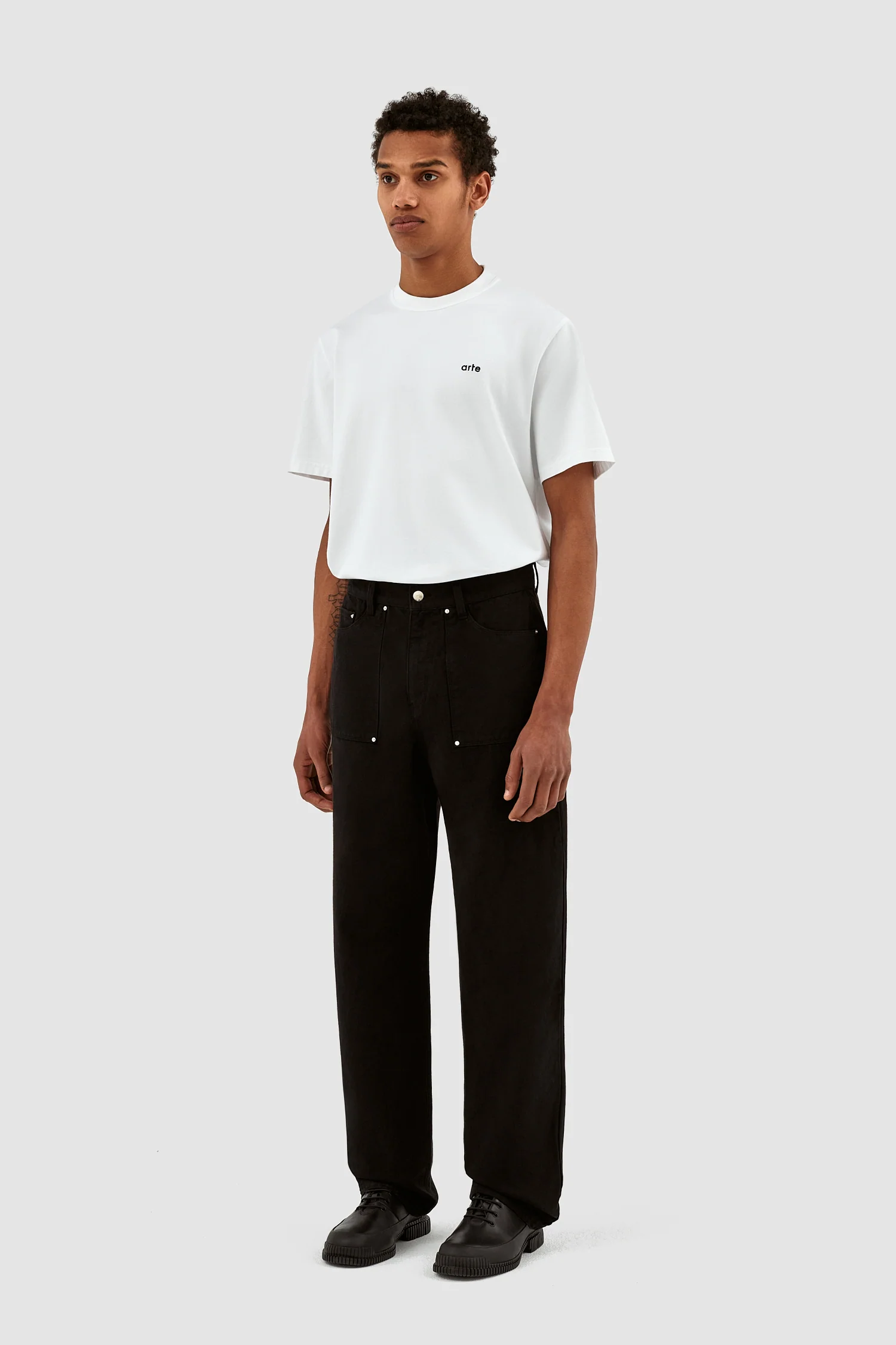 Pantalon Paul en toile - Noir - Image 6
