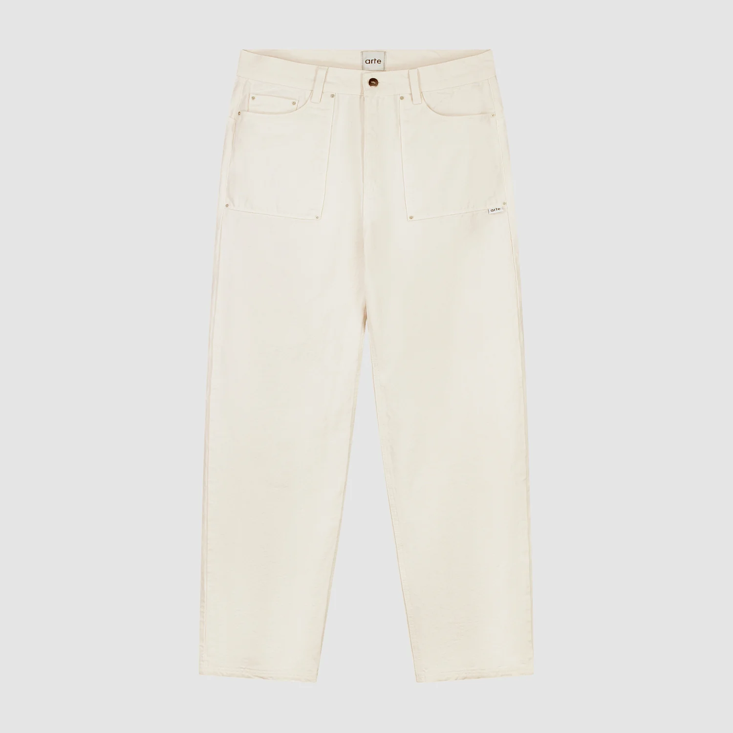 Pantalon Paul en toile - Crème
