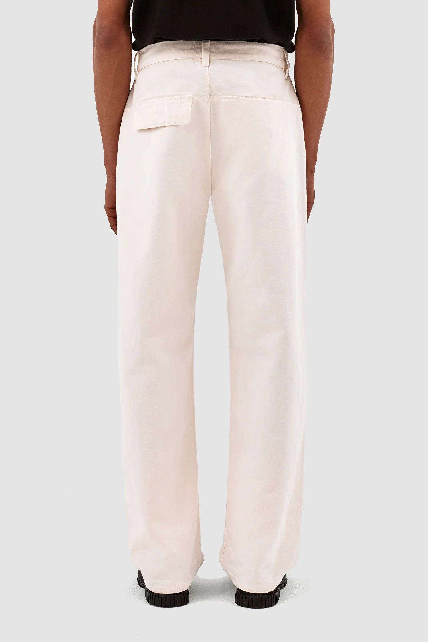 Pantalon Paul en toile - Crème - Image 3