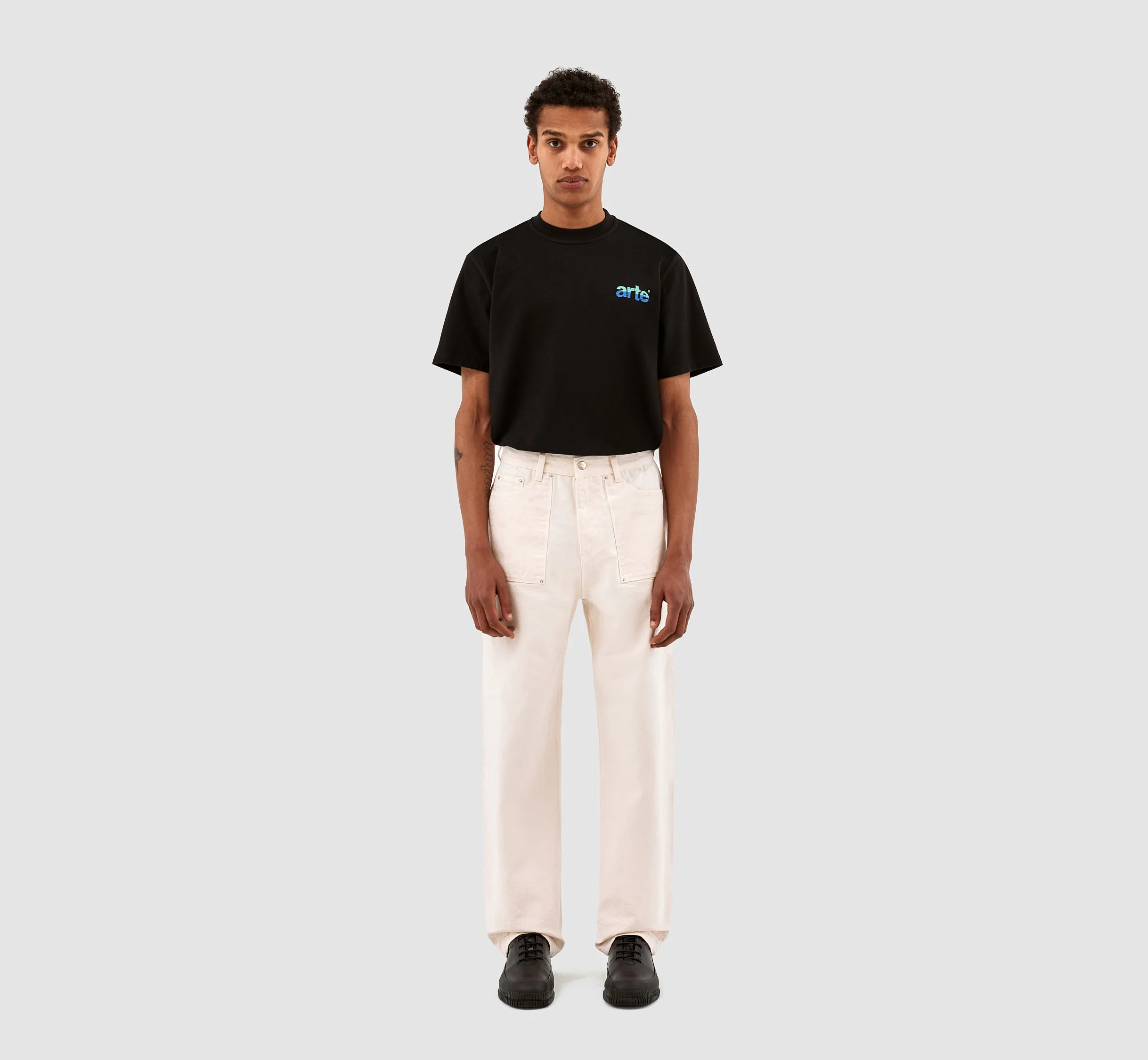 Pantalon Paul en toile - Crème - Image 5