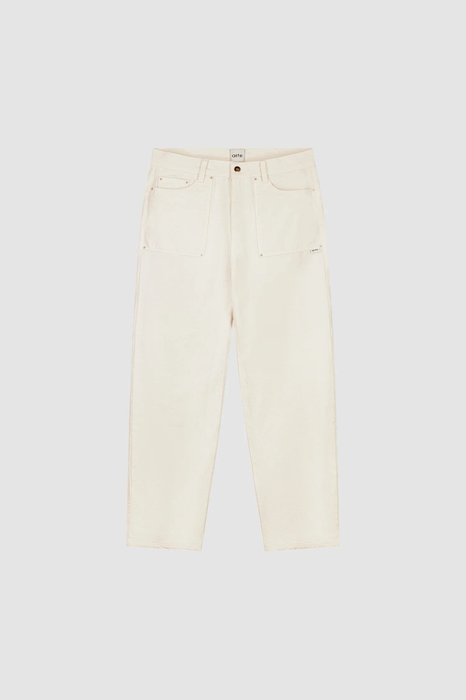 Pantalon Paul en toile - Crème - Image 8