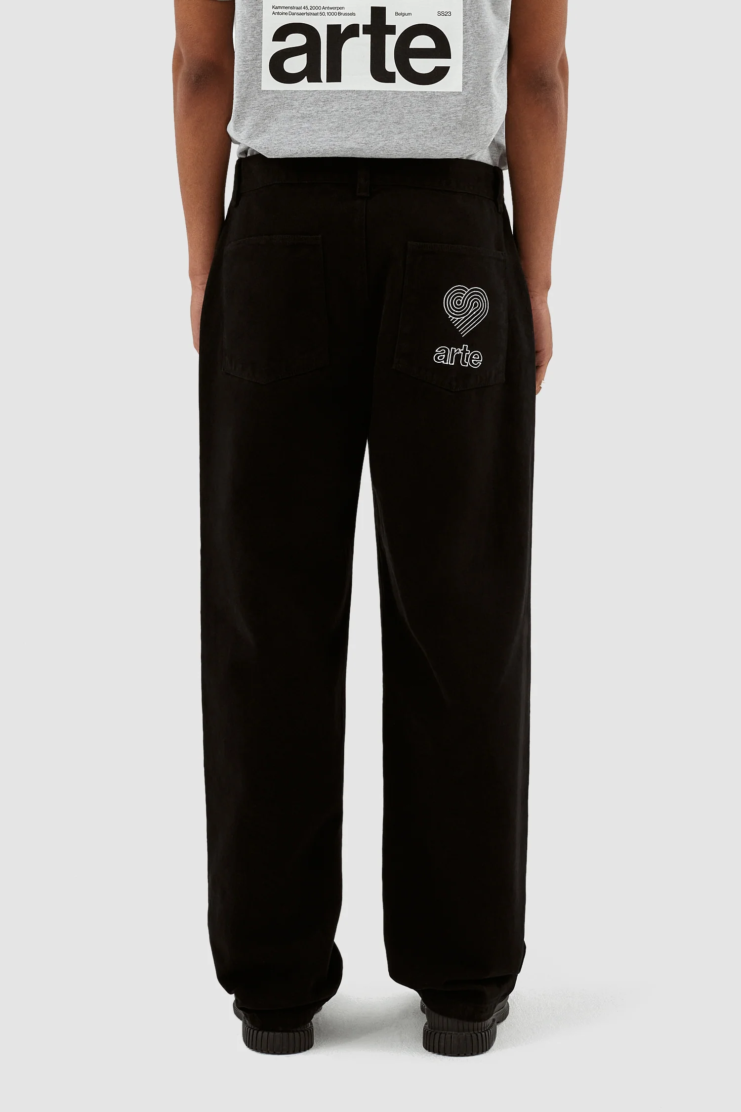 Pantalon Paul Pocket Logo - Noir - Image 2