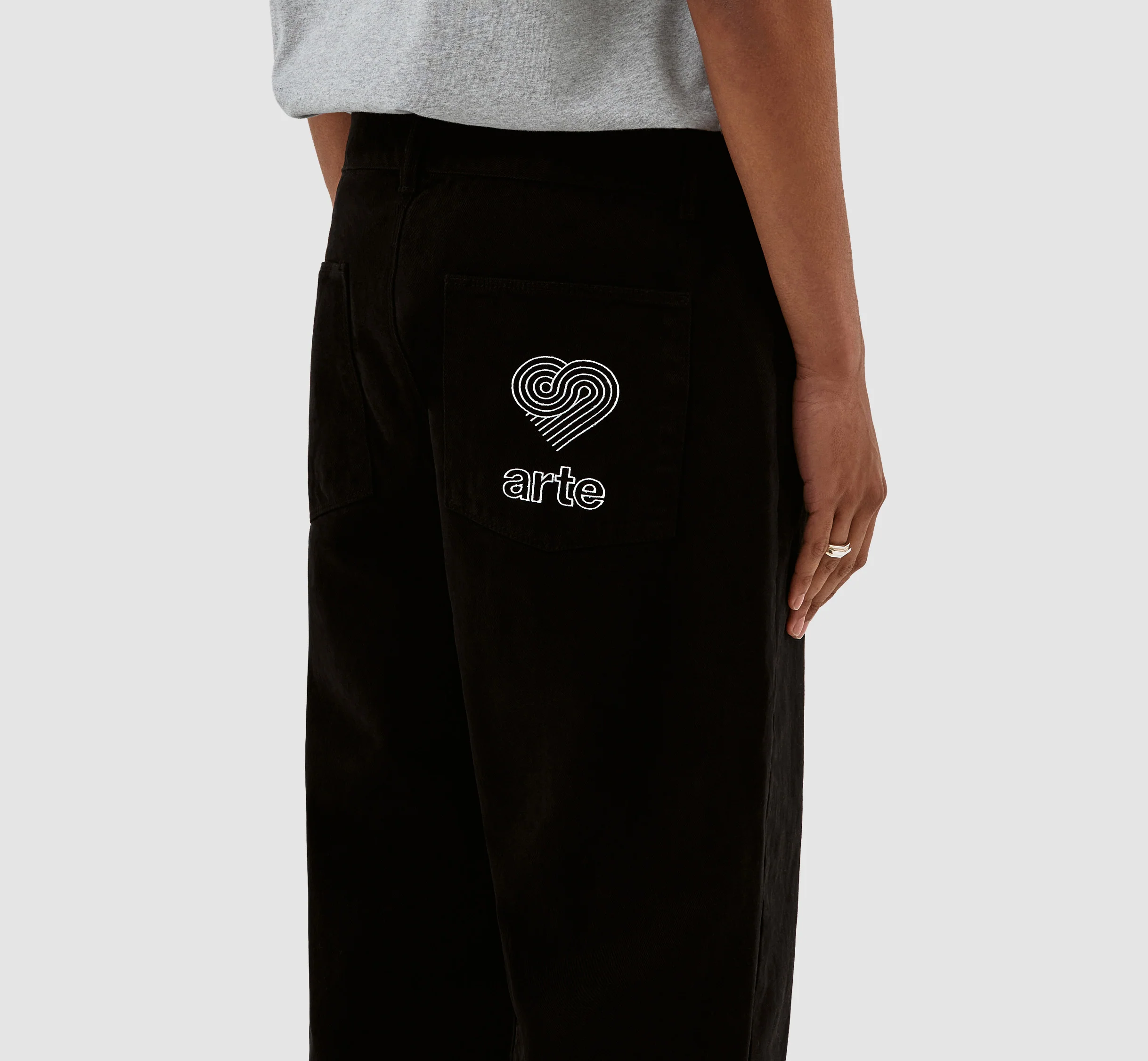 Pantalon Paul Pocket Logo - Noir - Image 4