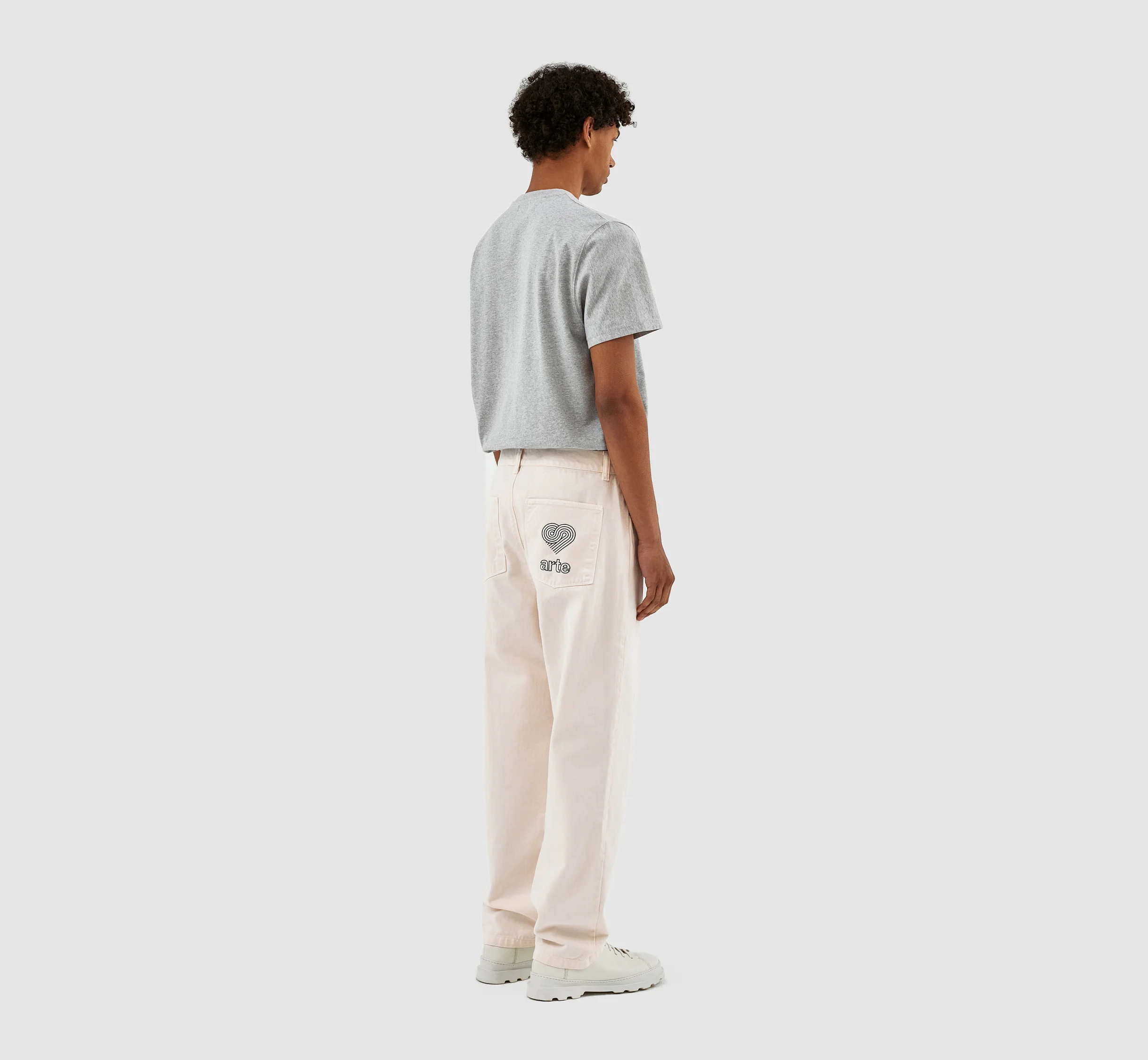 Pantalon Paul Pocket Logo - Crème - Image 4