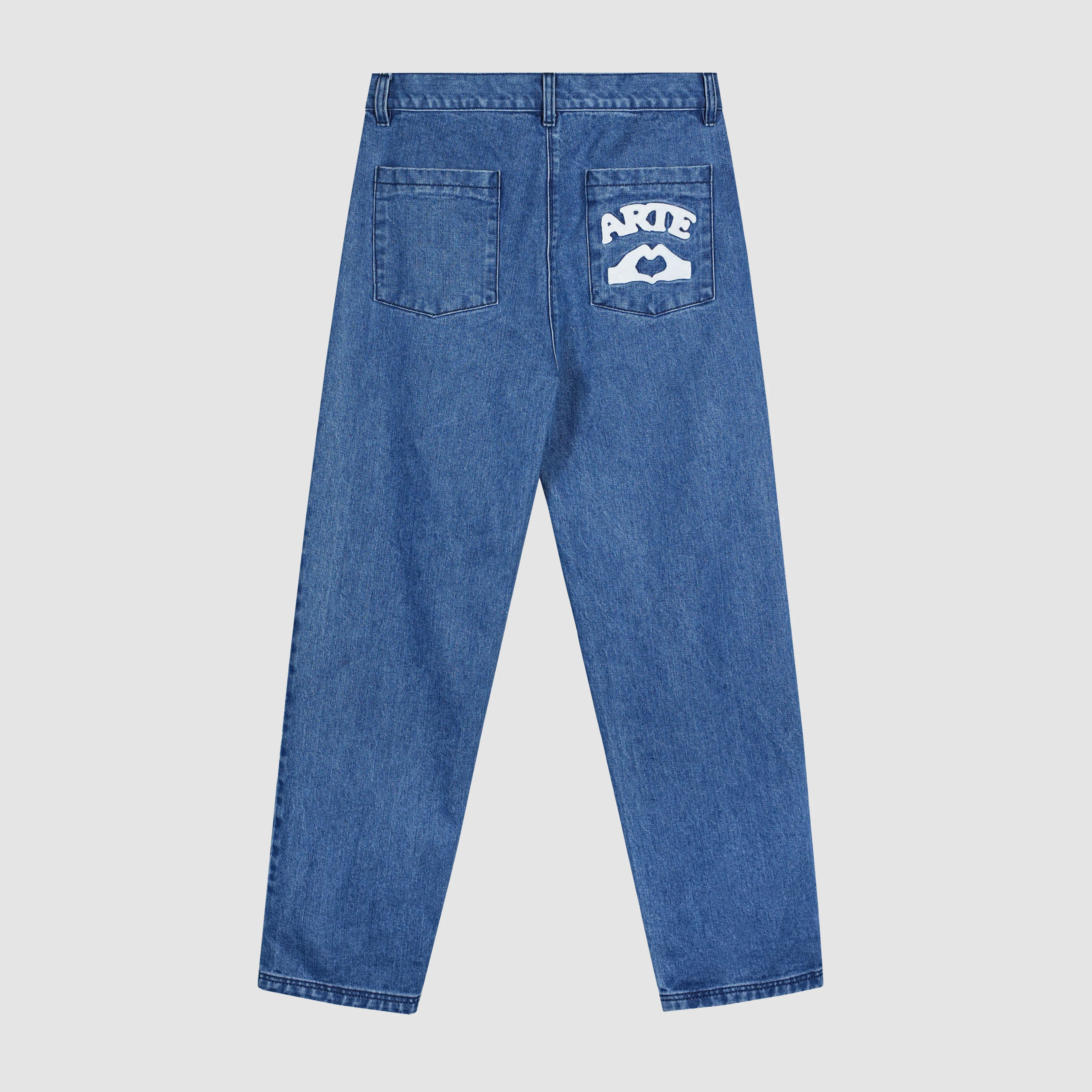 Paul Pocket Logo Denim Pants - Bleu lavé