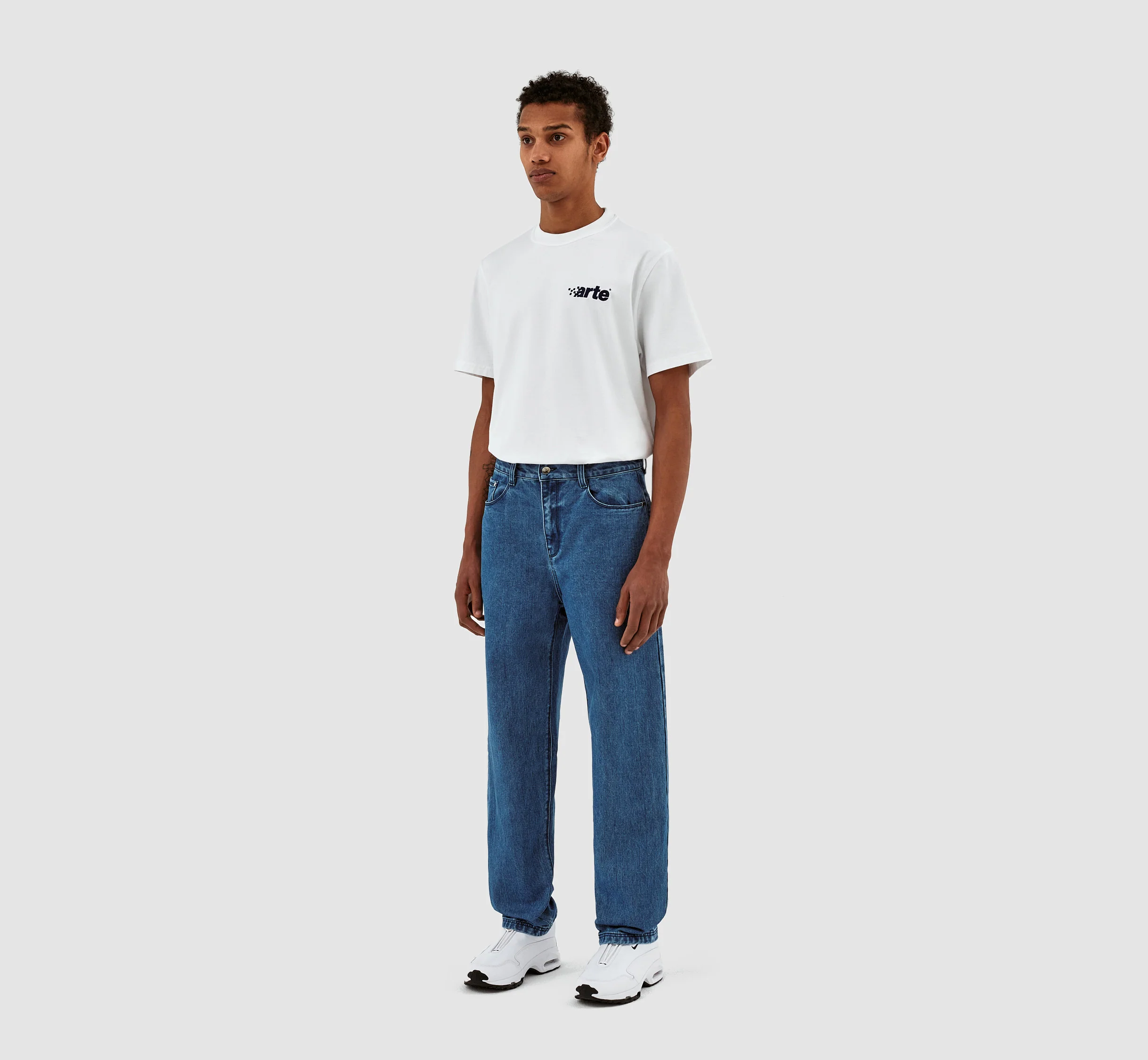 Paul Pocket Logo Denim Pants - Bleu lavé - Image 5