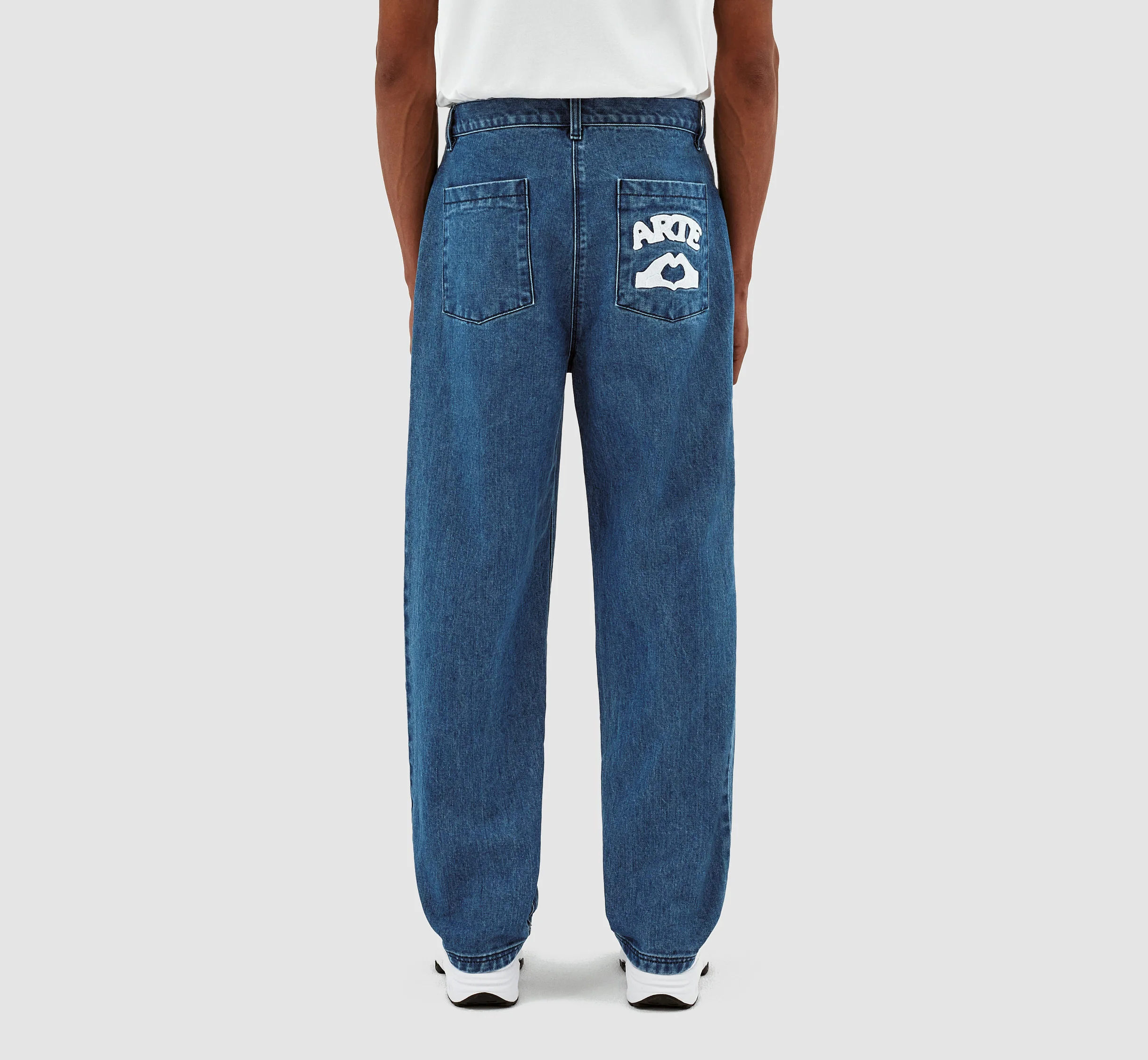Paul Pocket Logo Denim Pants - Bleu lavé - Image 7