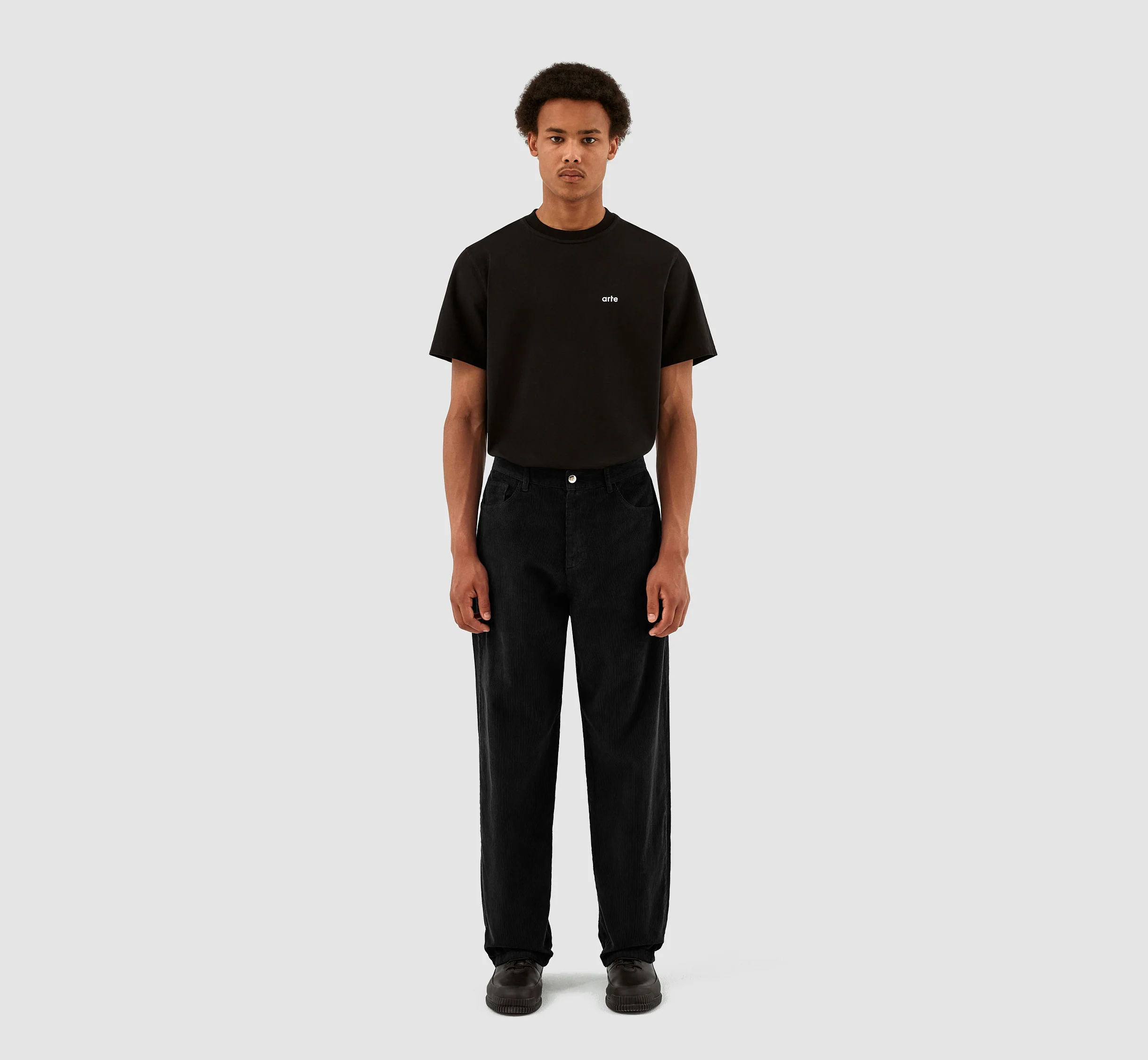 Pantalon en velours côtelé Perry - Noir - Image 5
