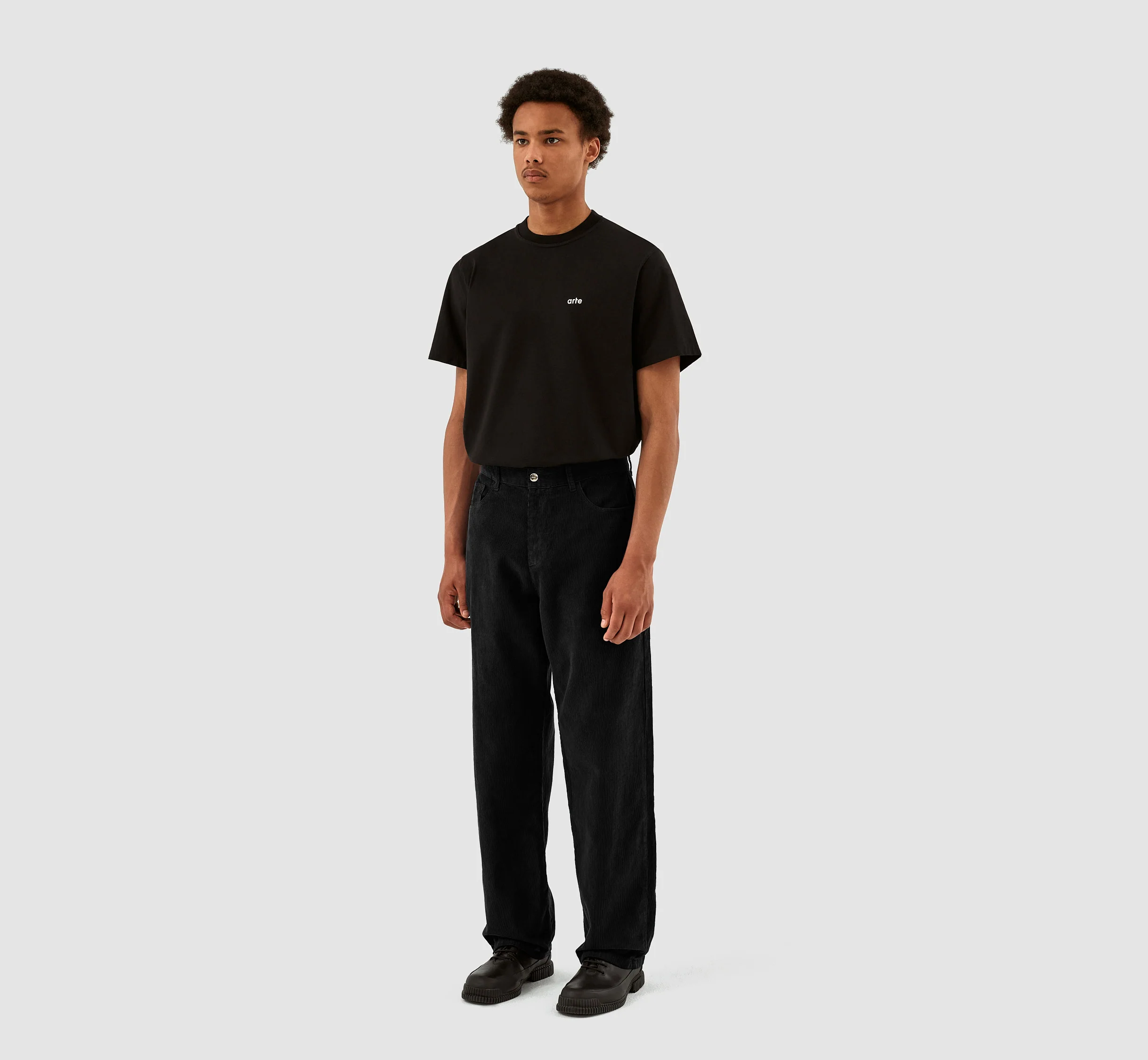 Pantalon en velours côtelé Perry - Noir - Image 6