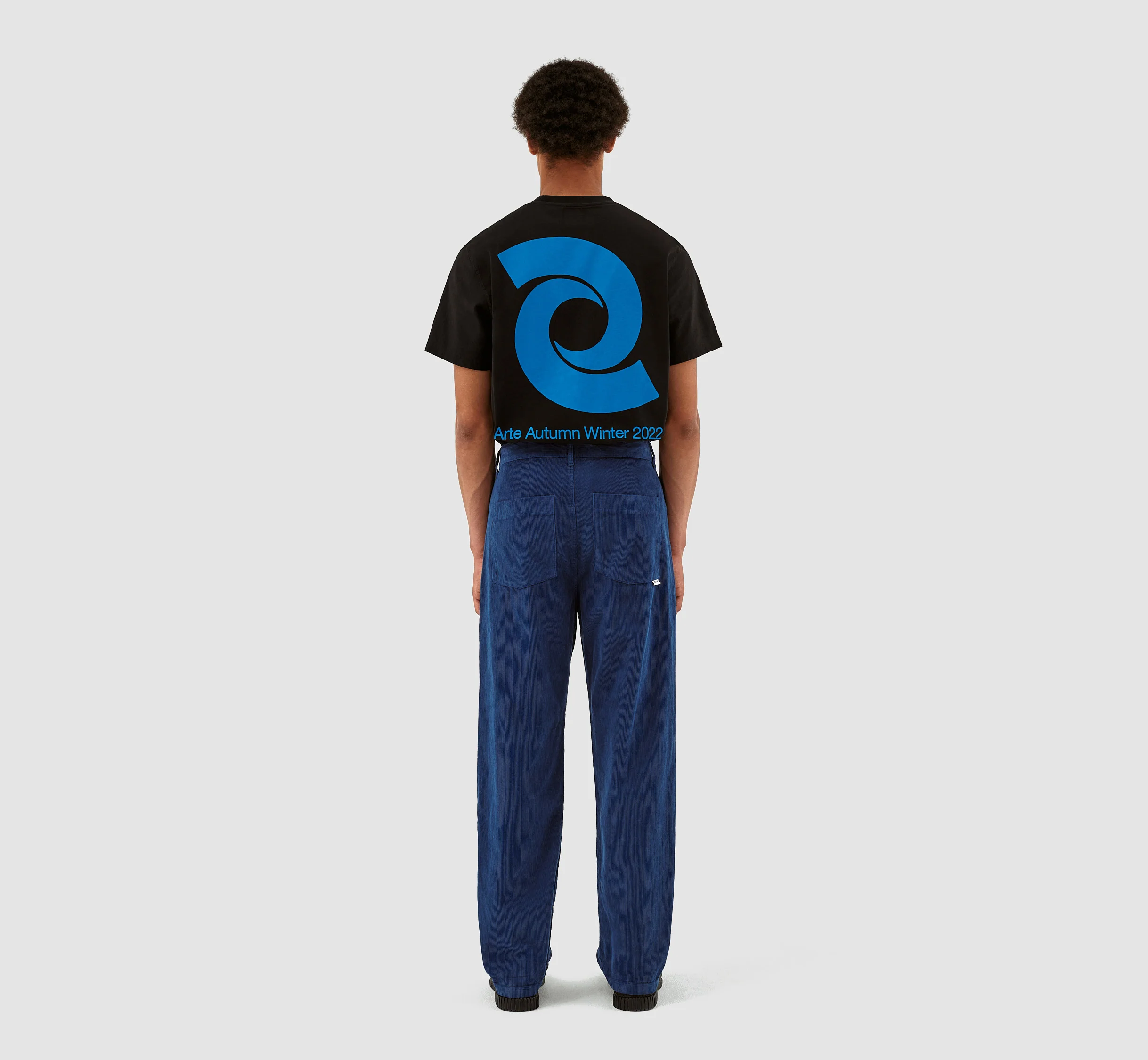 Pantalon en velours côtelé Perry - Marine - Image 7