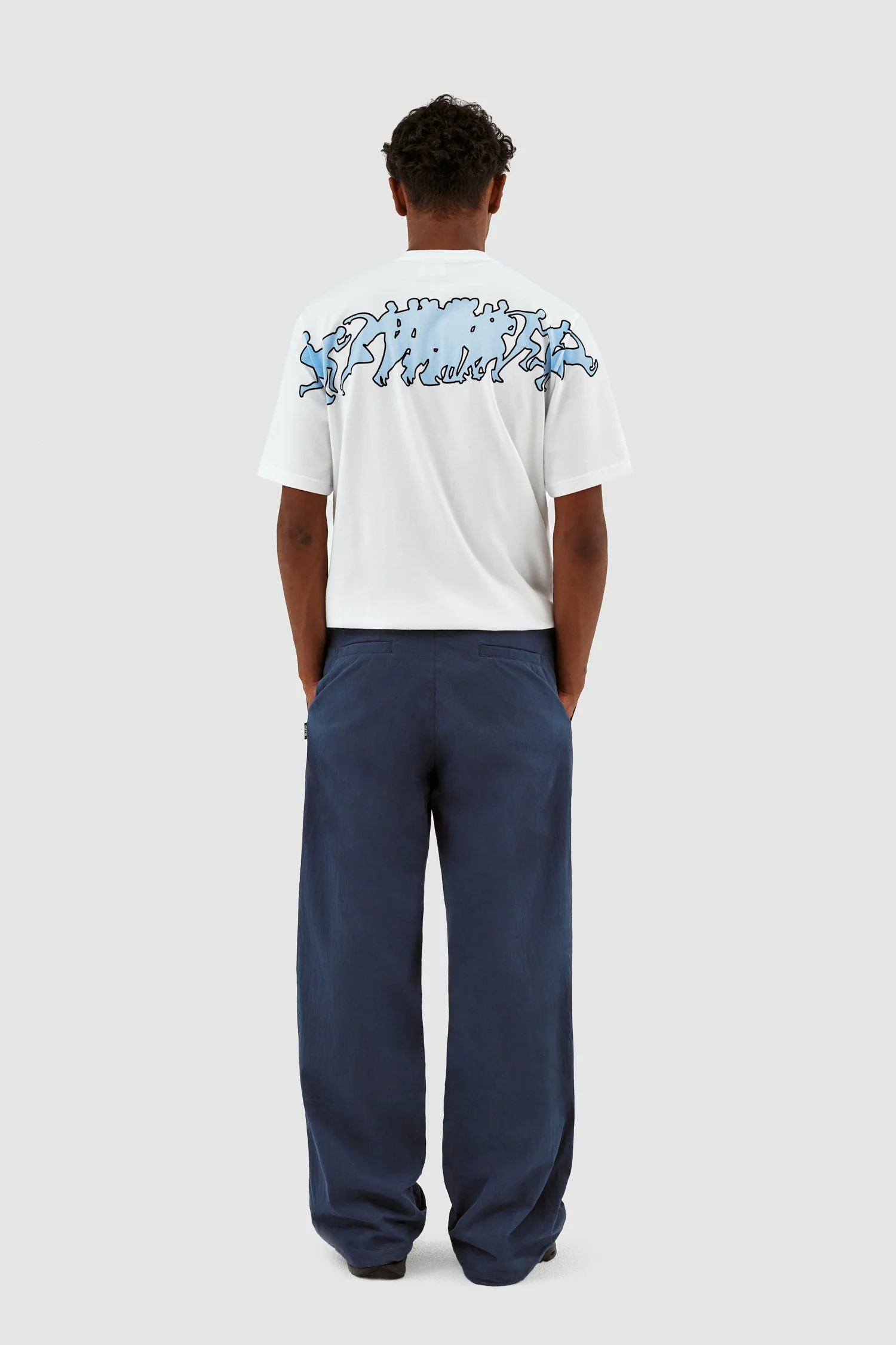 Pantalon à cordon de serrage Peter - Marine - Image 5