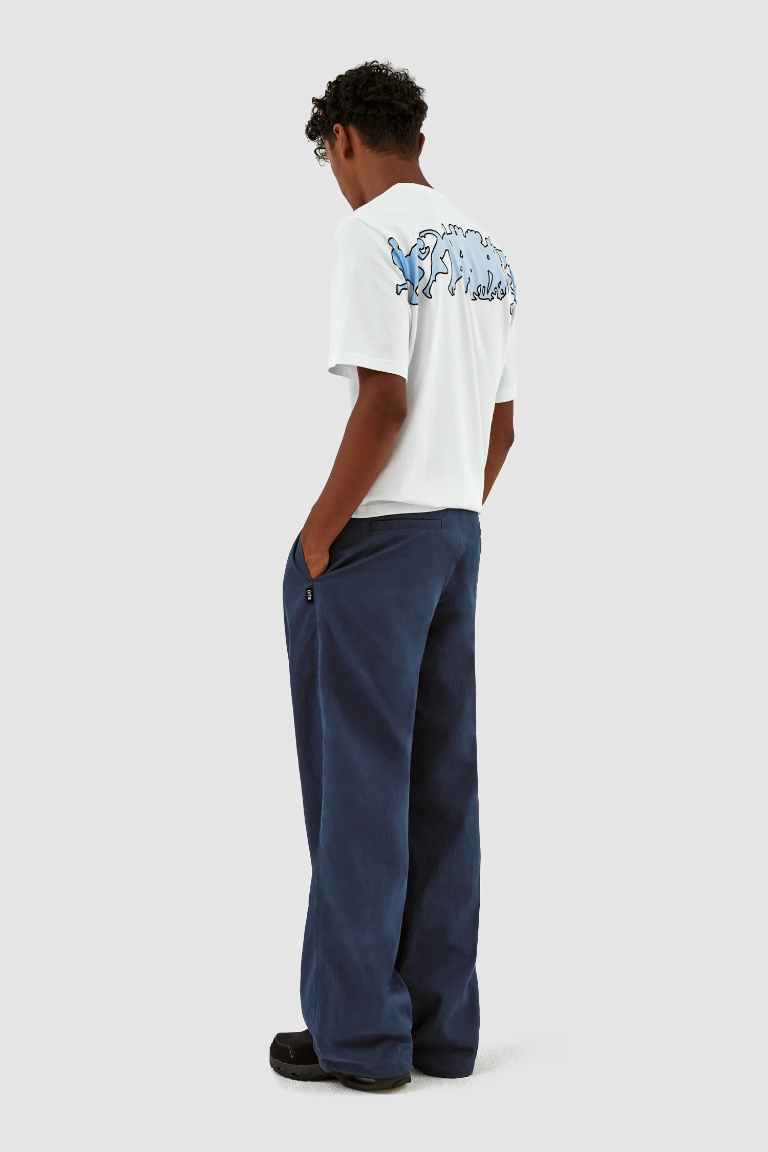 Pantalon à cordon de serrage Peter - Marine - Image 6