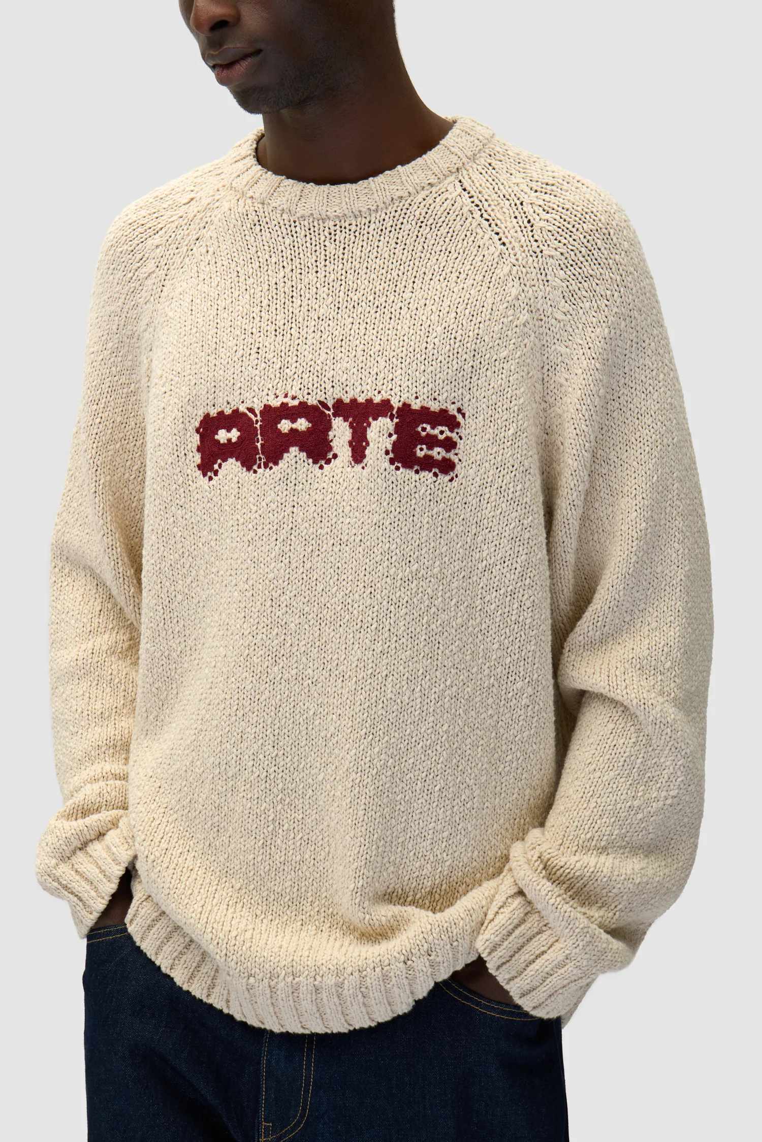 Tricot frontal Pixel - Crème - Image 7