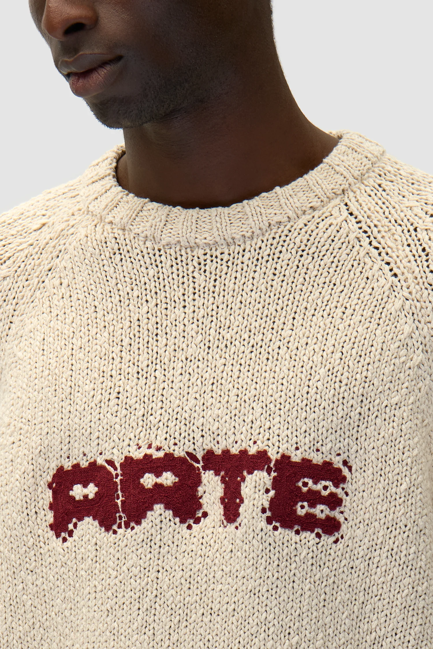 Tricot frontal Pixel - Crème - Image 8