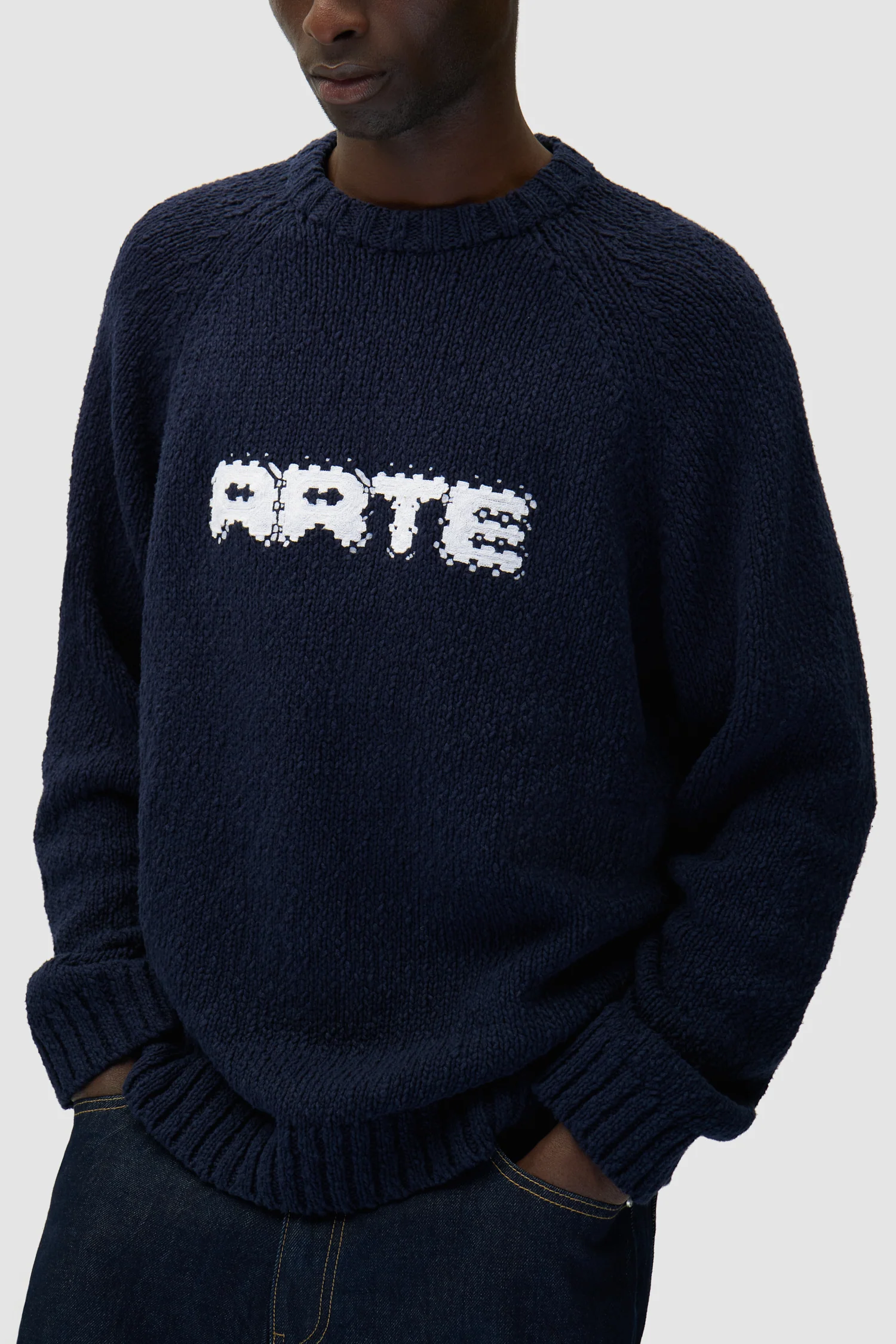 Tricot frontal Pixel - Marine - Image 7