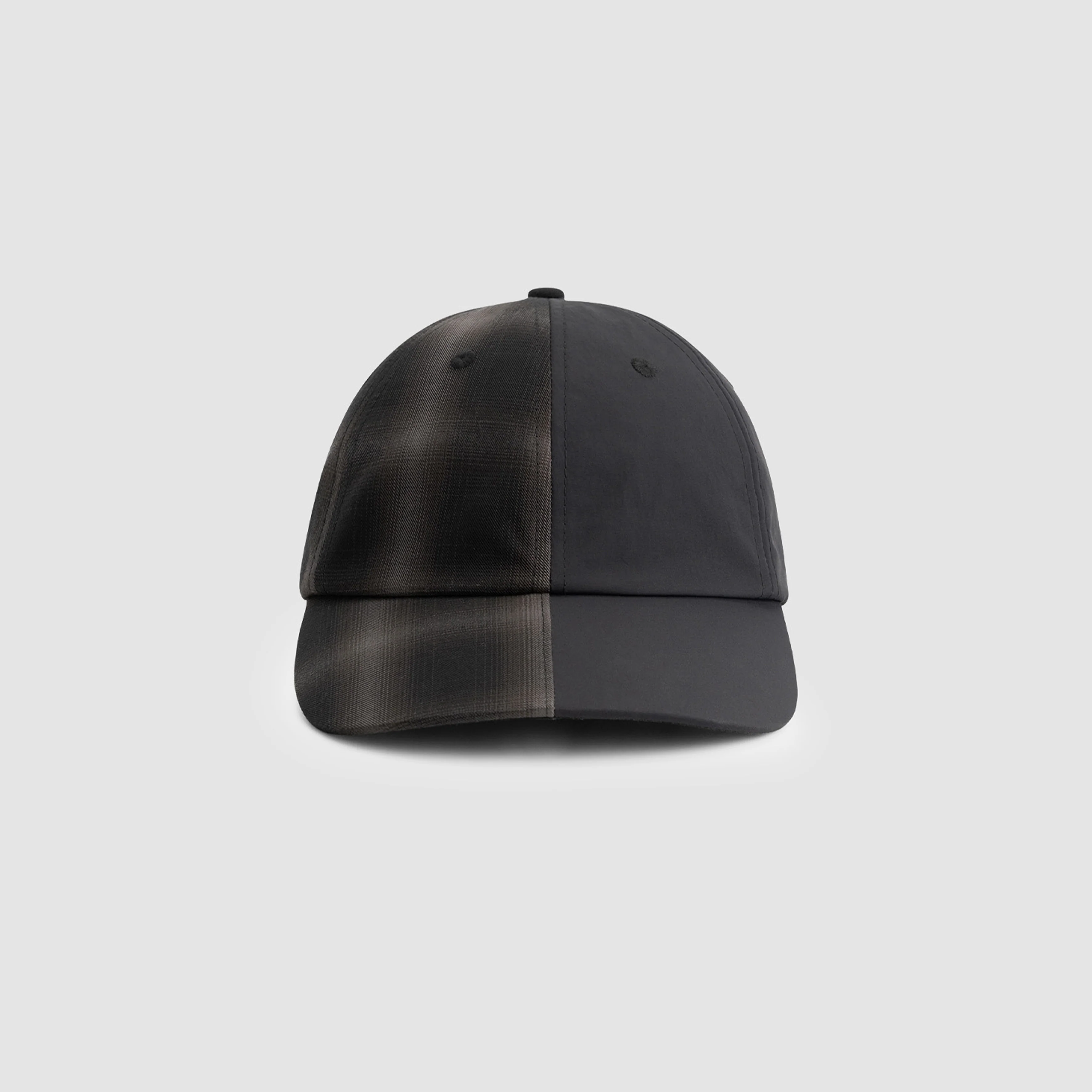 Casquette en nylon à carreaux - Noir/Carreaux