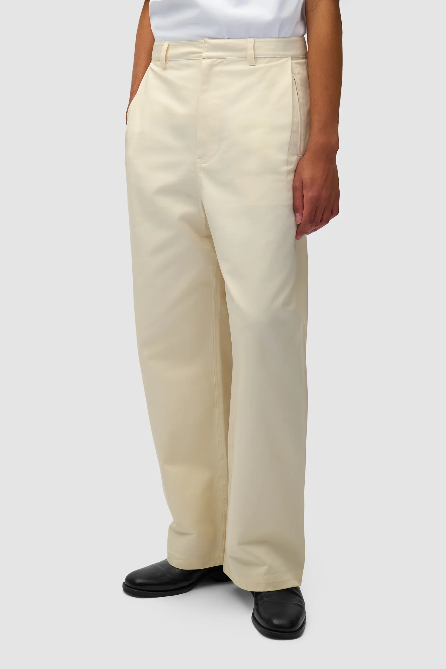 Pantalon habillé - Crème - Image 3