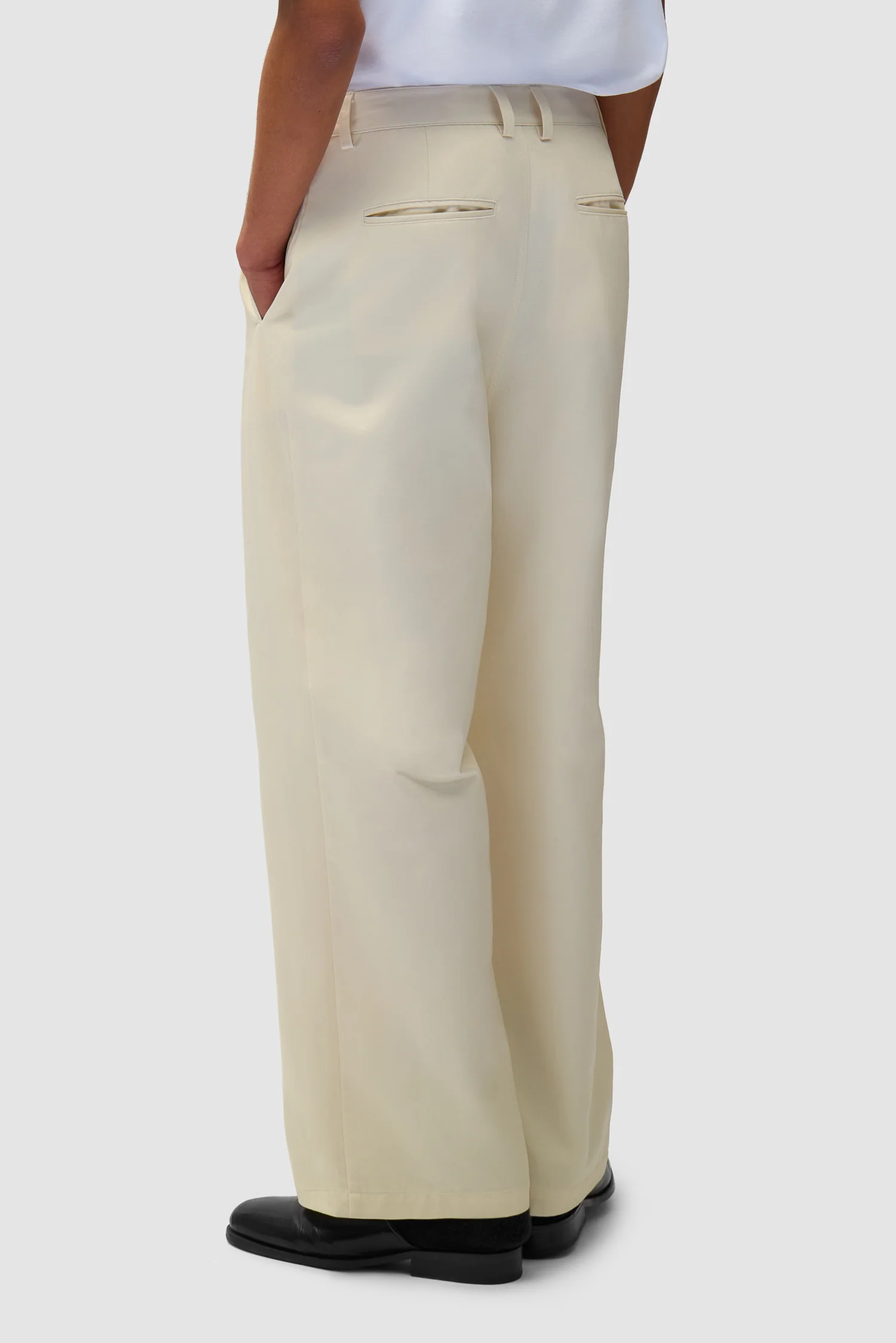 Pantalon habillé - Crème - Image 4