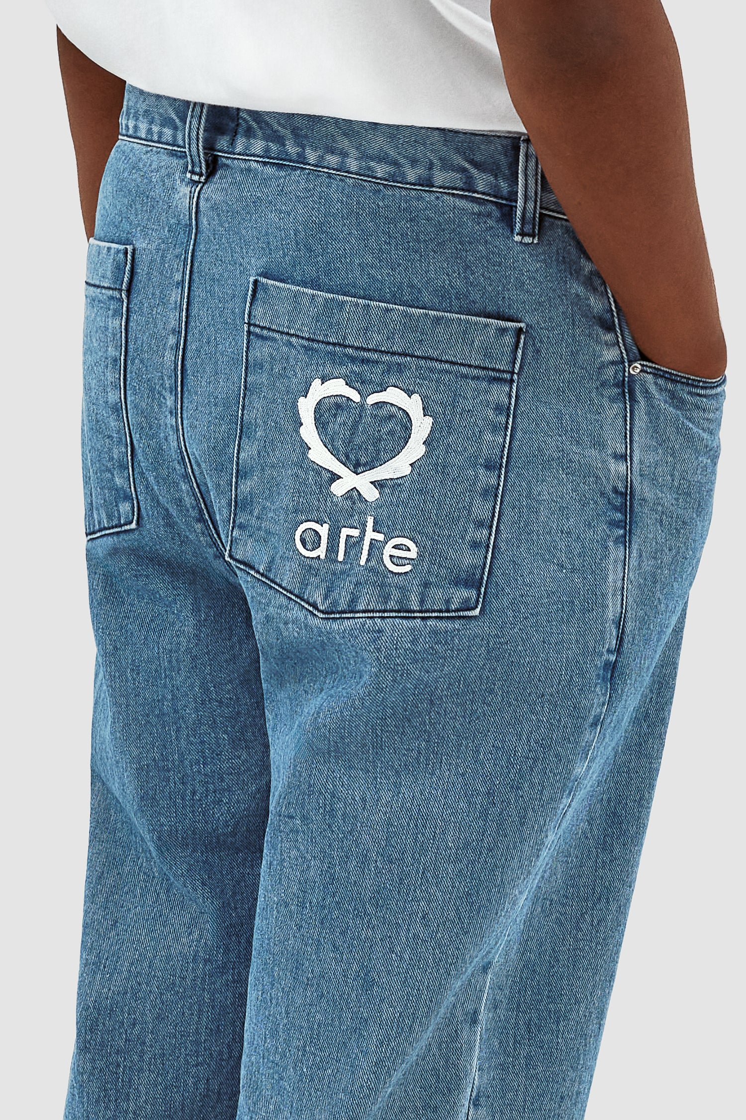 Pantalon Poage Back Heart - Denim - Image 7