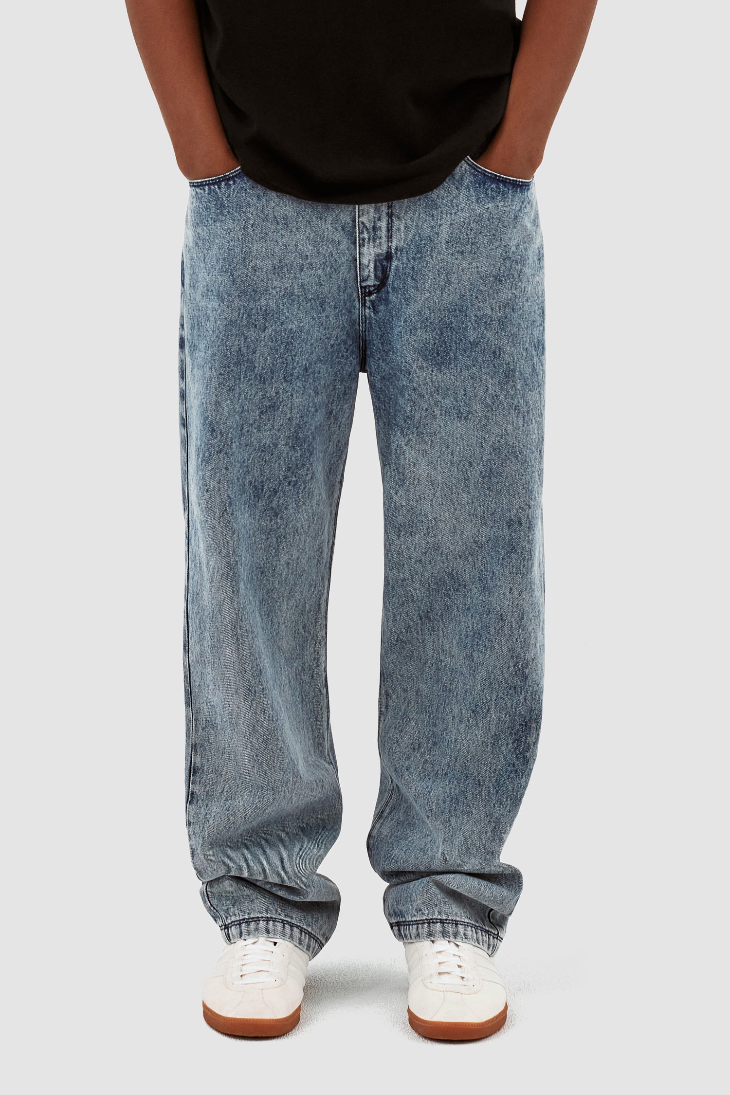 Poage Pantalon avec ceinture - Denim Vintage - Image 2