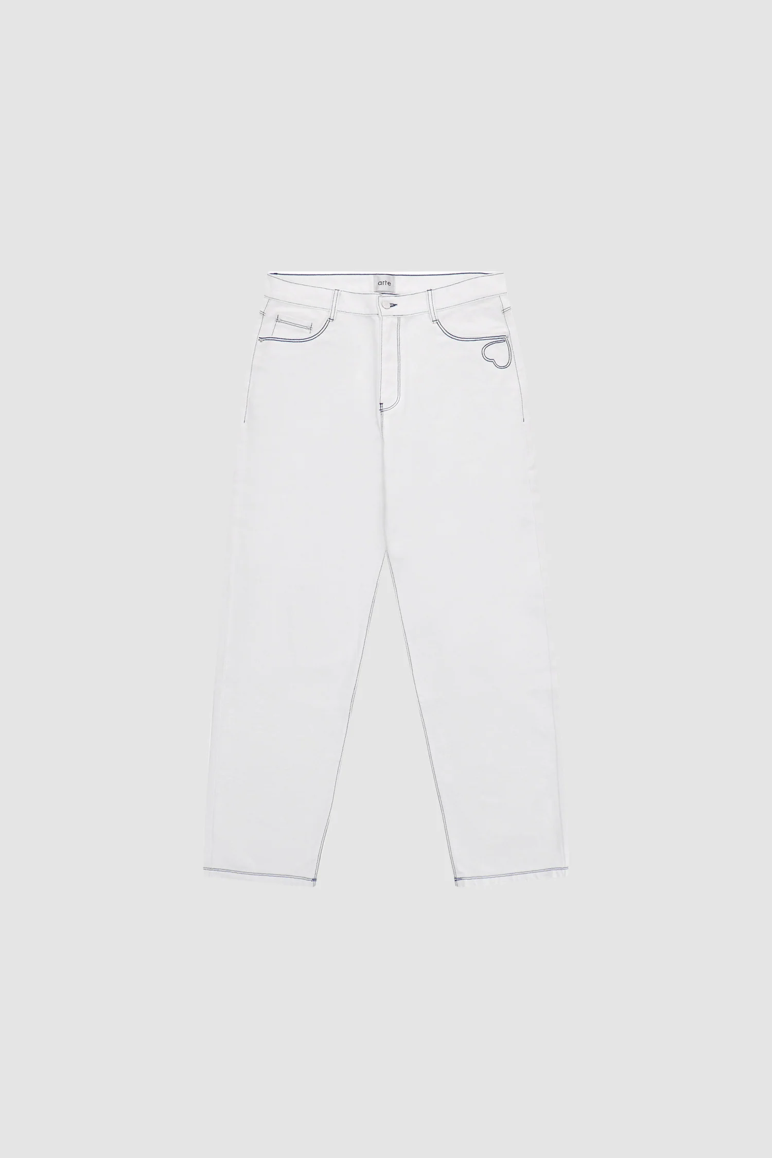 Pantalon Poage Heart Detail - Blanc - Image 8