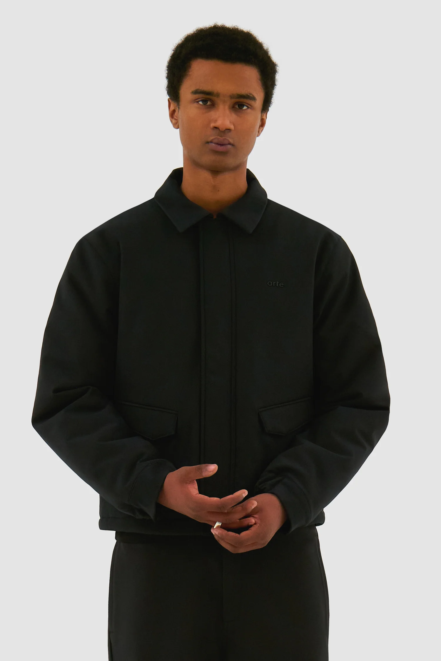 Veste en nylon - Noir - Image 2