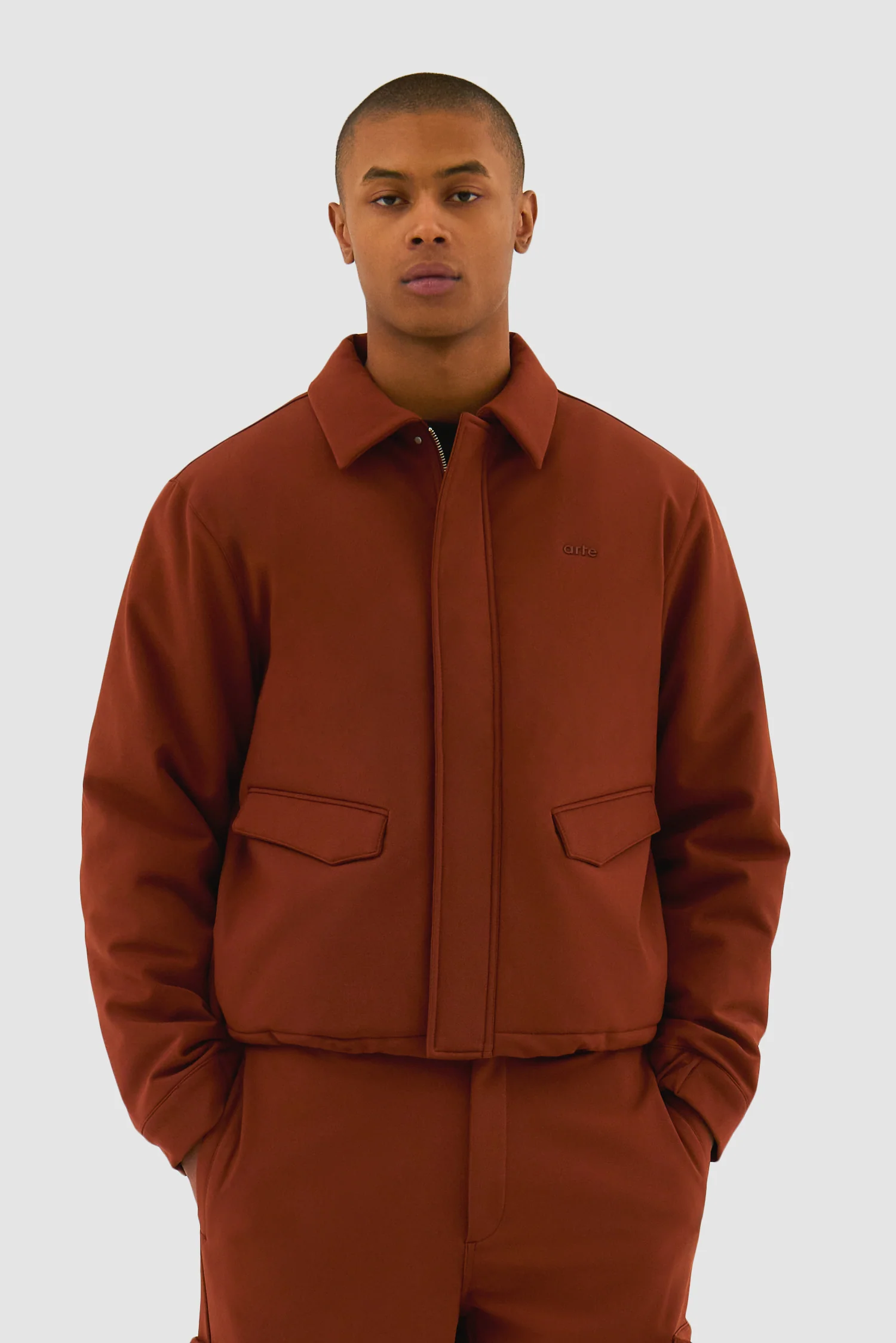 Veste en nylon - Orange - Image 2