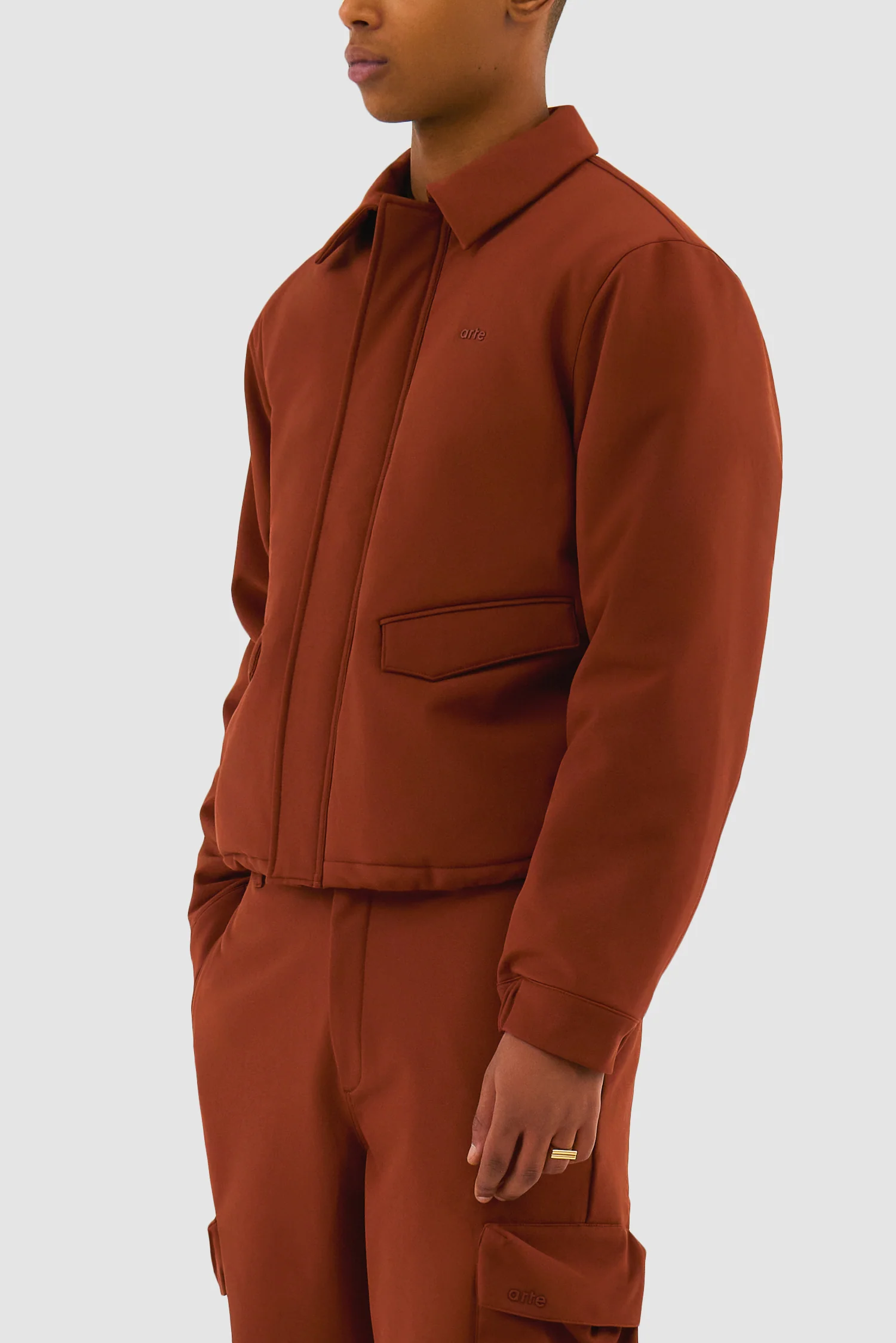 Veste en nylon - Orange - Image 7