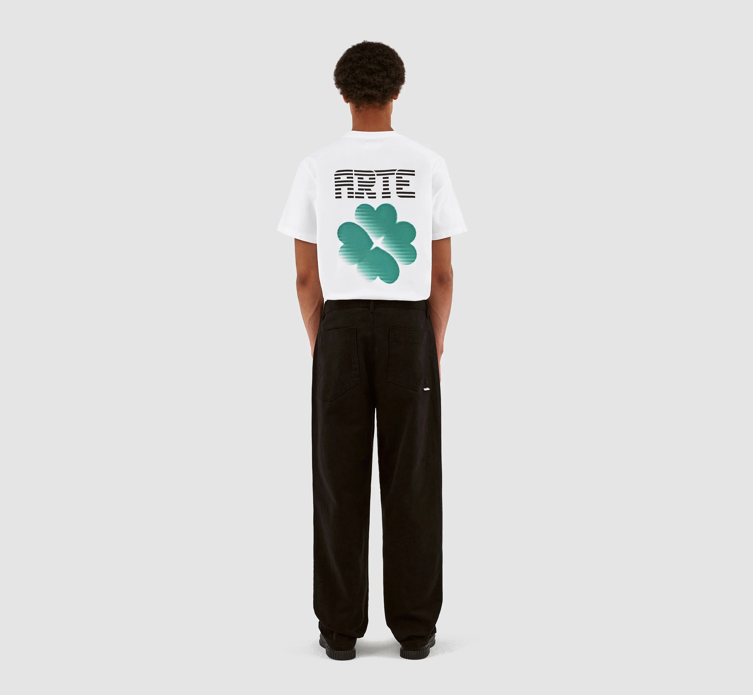 Pantalon en velours de coton Porter - Noir - Image 7