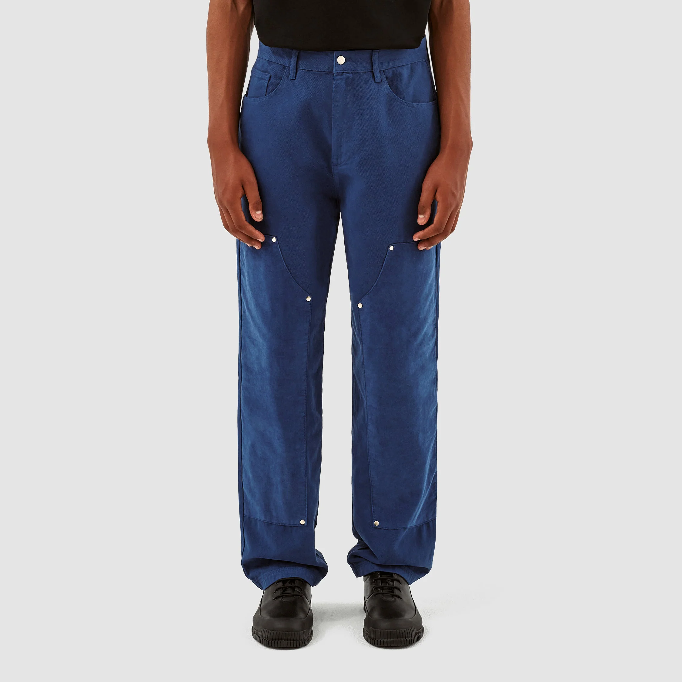Pantalon en velours de coton Porter - Bleu